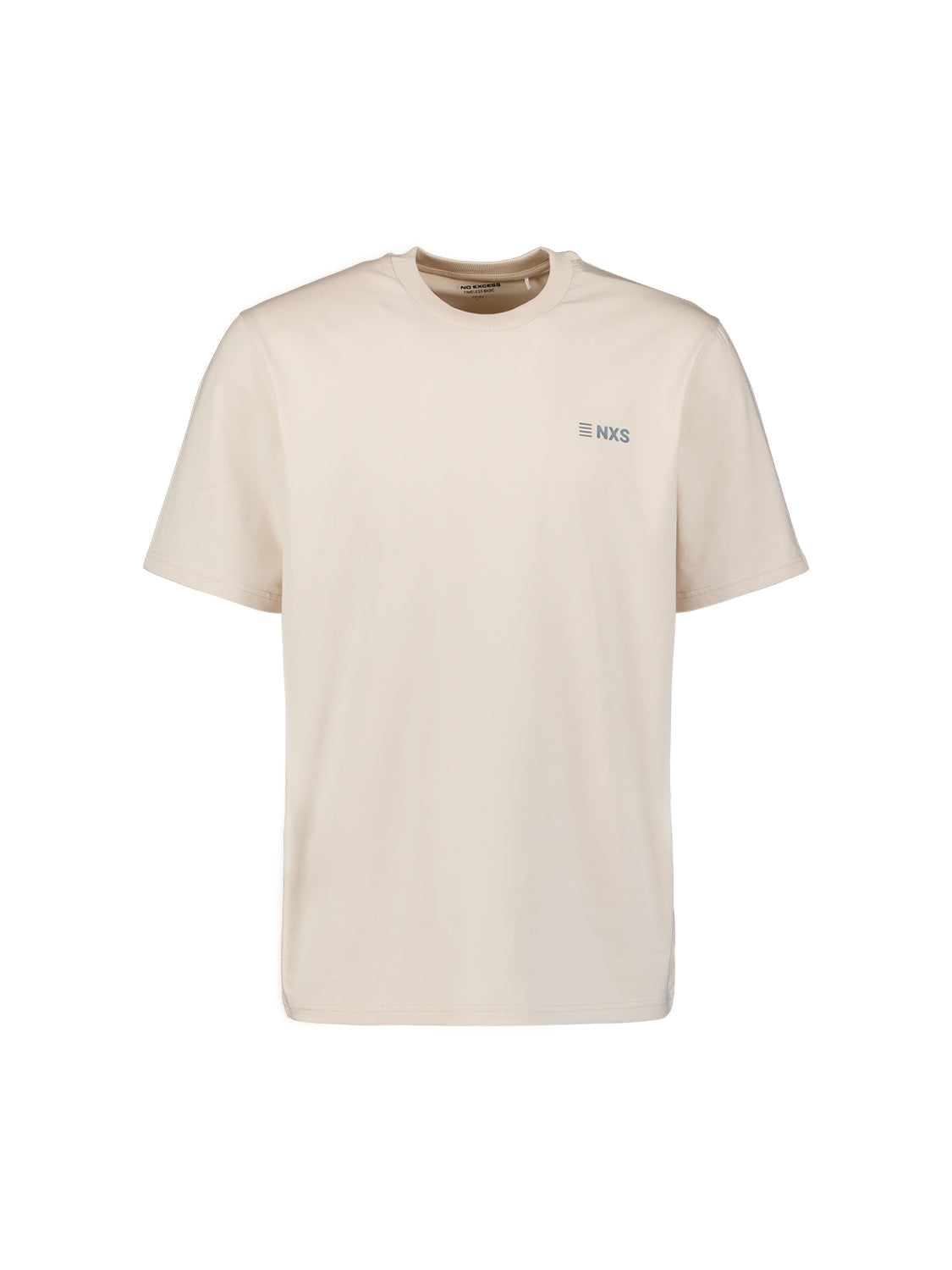 T-Shirt Met Back Print | Stone