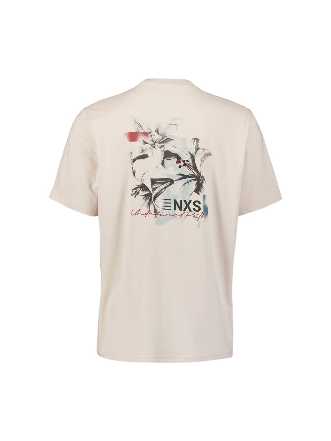 T-Shirt Met Back Print | Stone