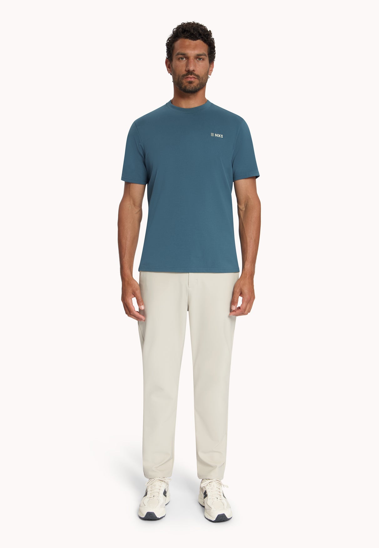 T-Shirt Met Back Print | Shadow Blue