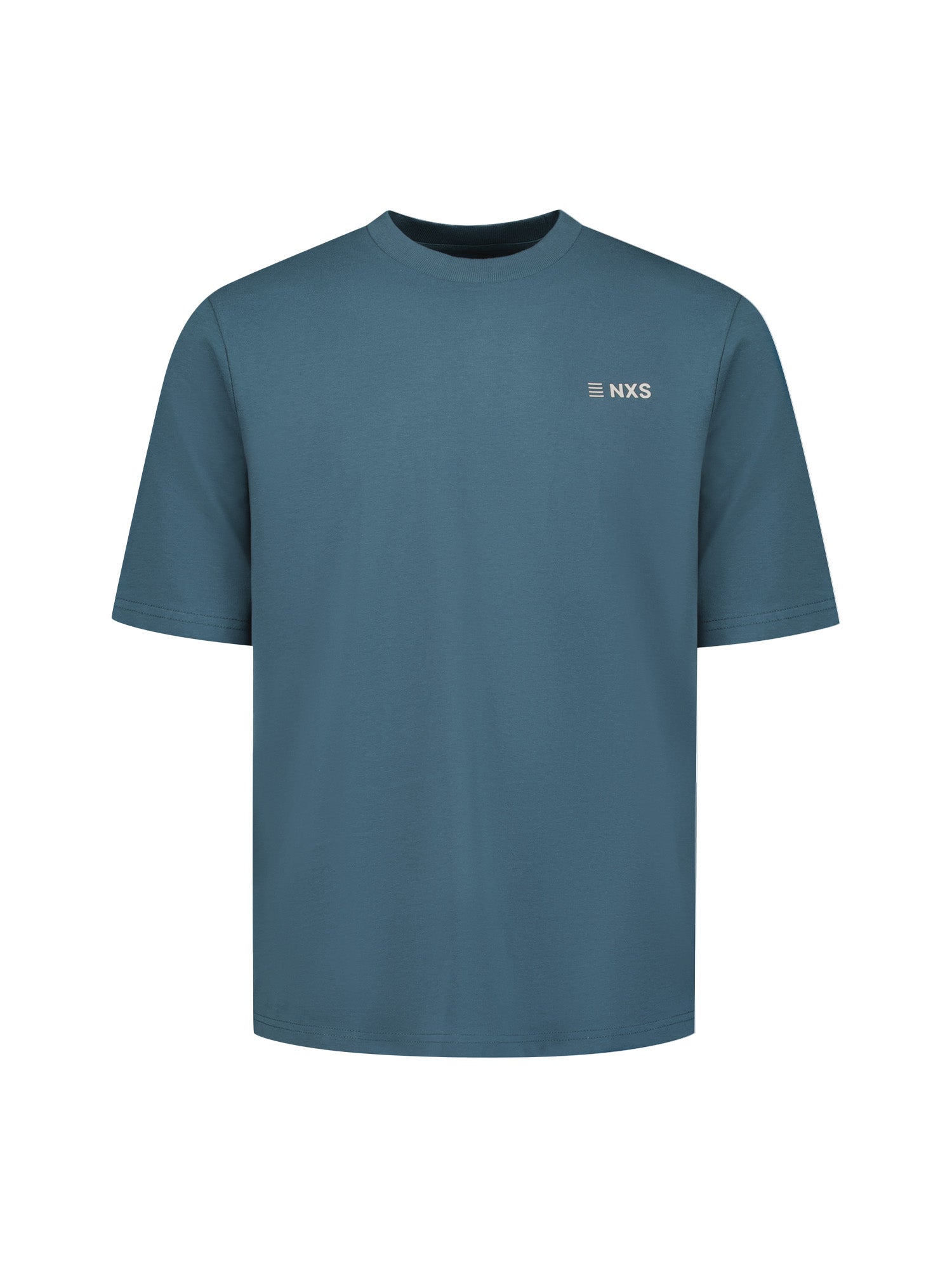 T-Shirt Met Back Print | Shadow Blue