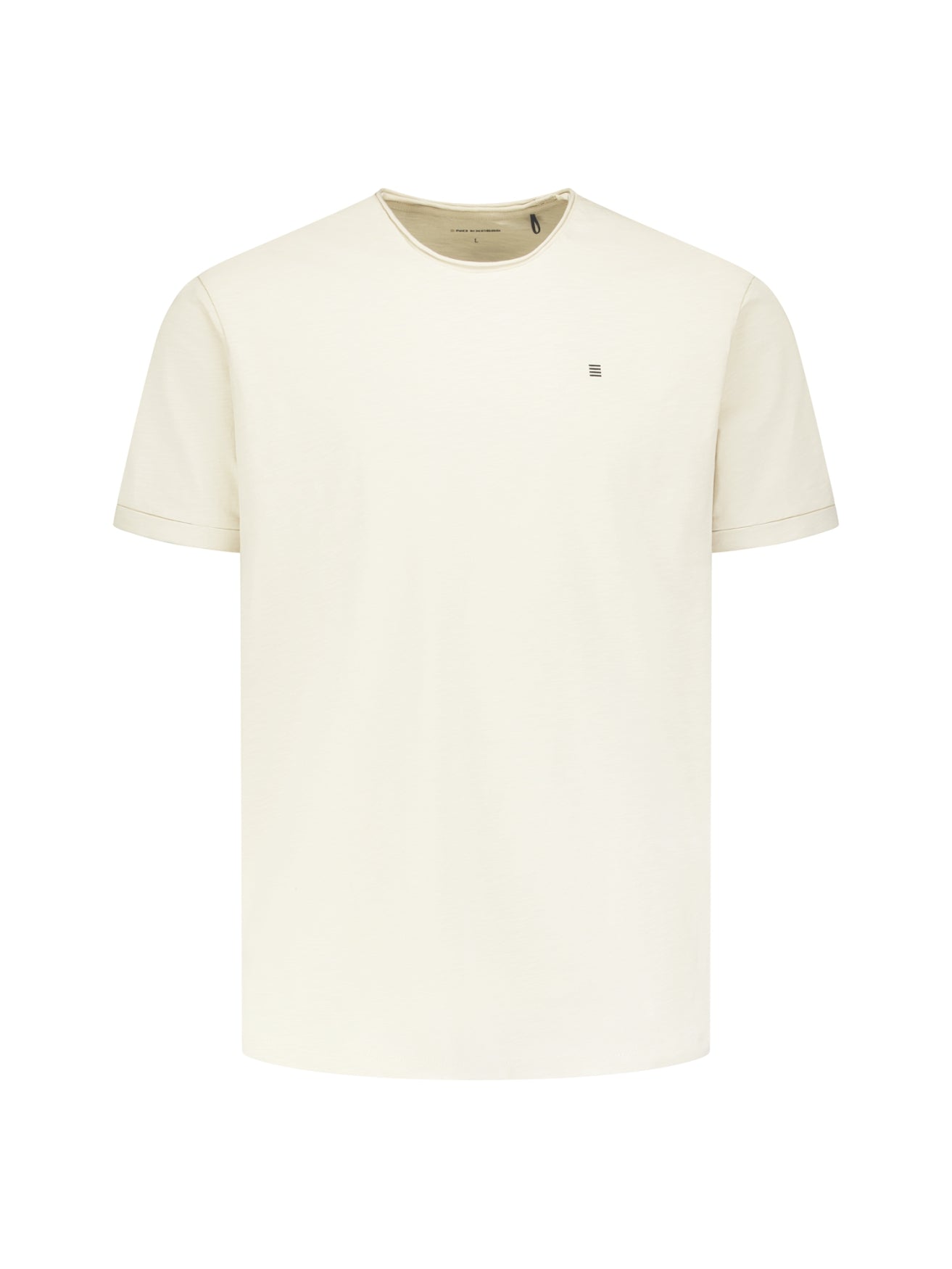 Katoenen Slub T-shirt | Stone