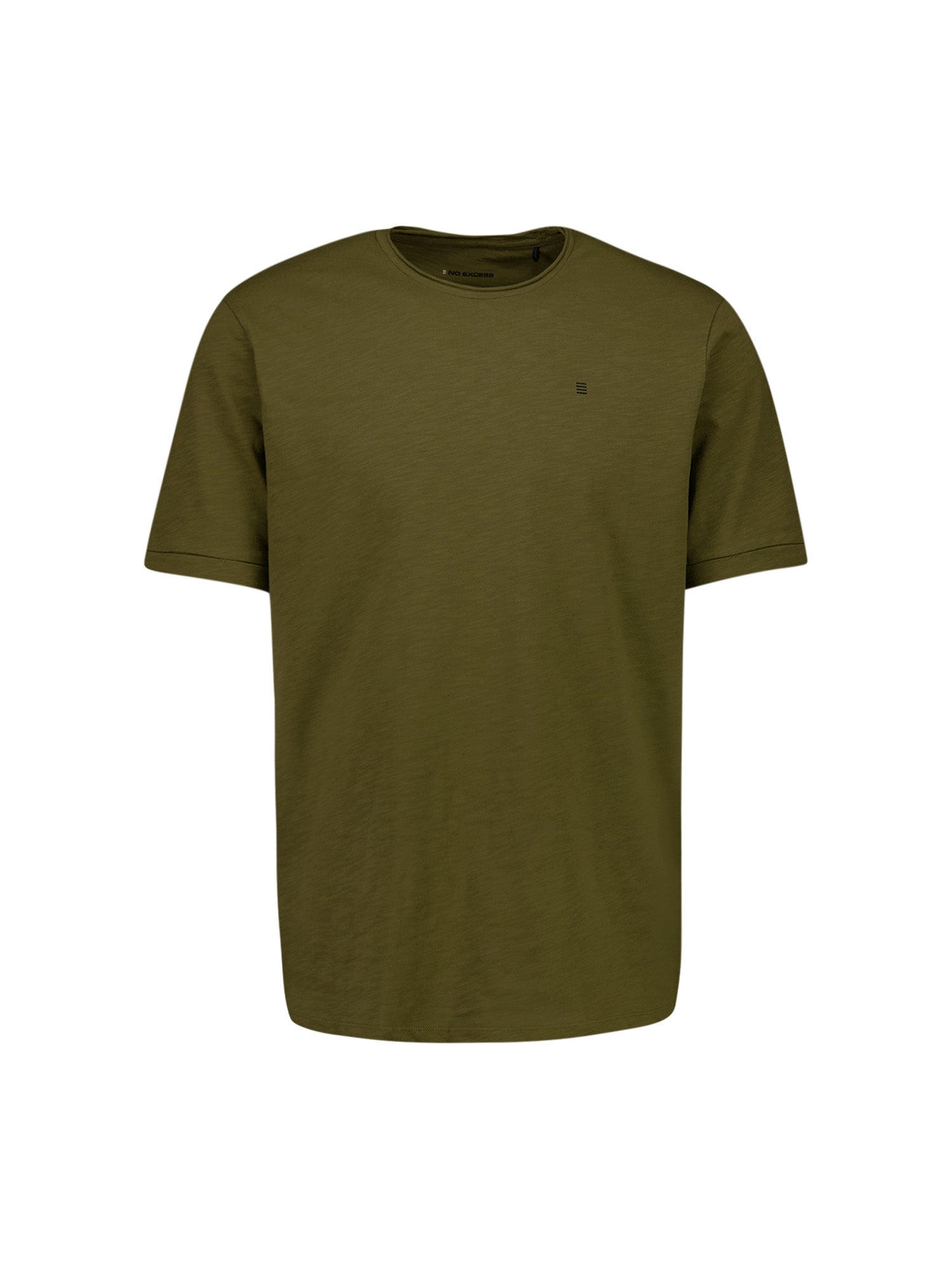 Katoenen Slub T-shirt | Moss