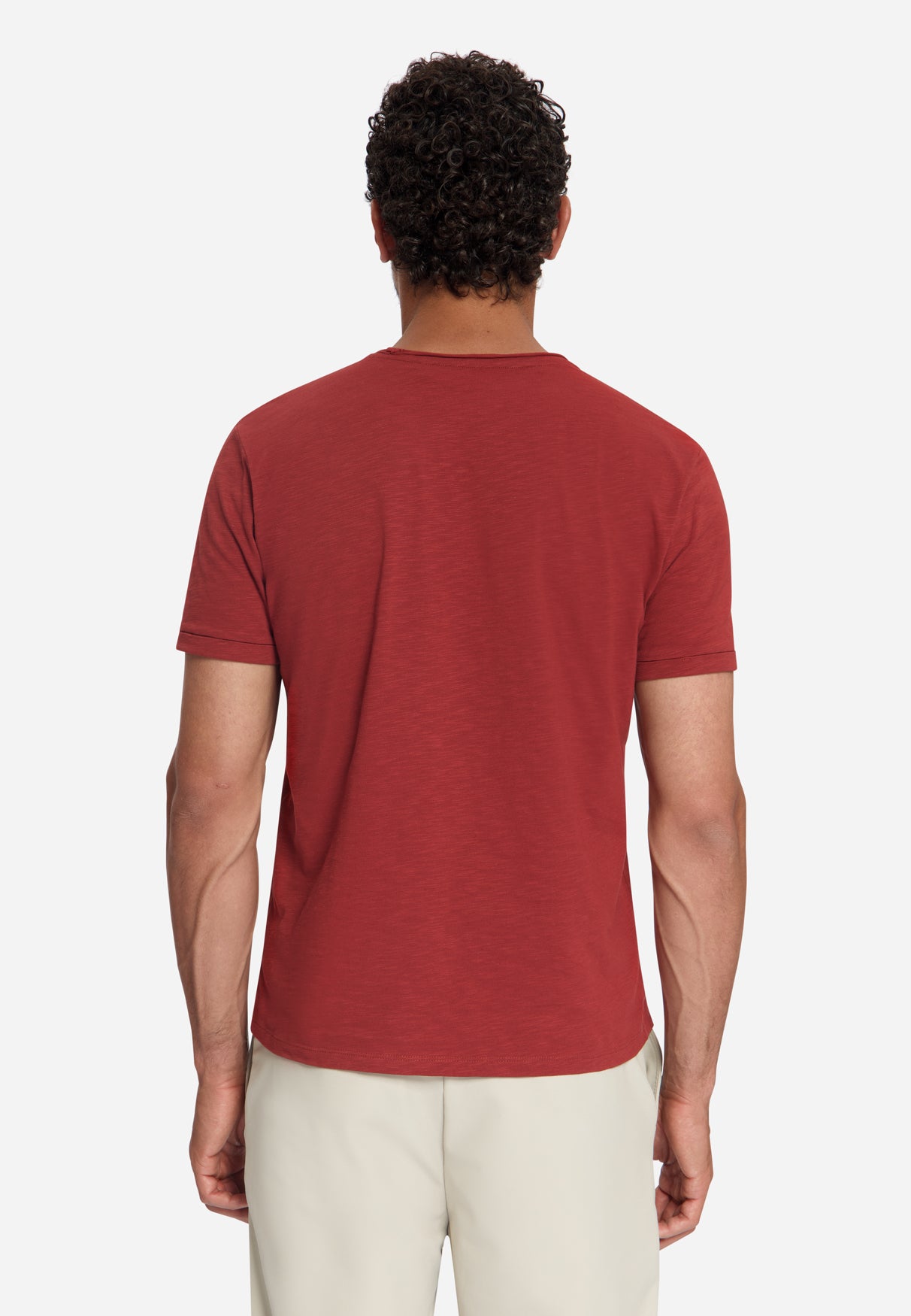 Katoenen Slub T-shirt | Cayenne