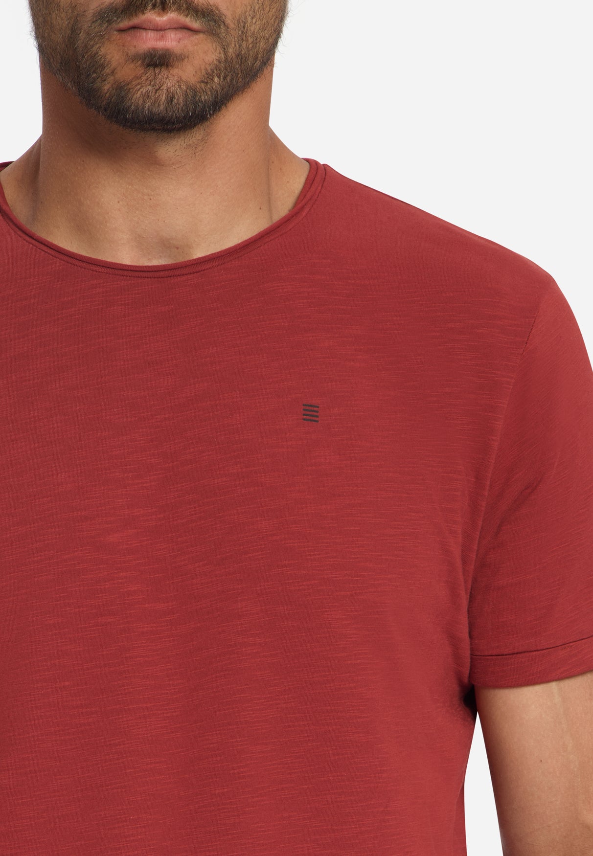 Katoenen Slub T-shirt | Cayenne