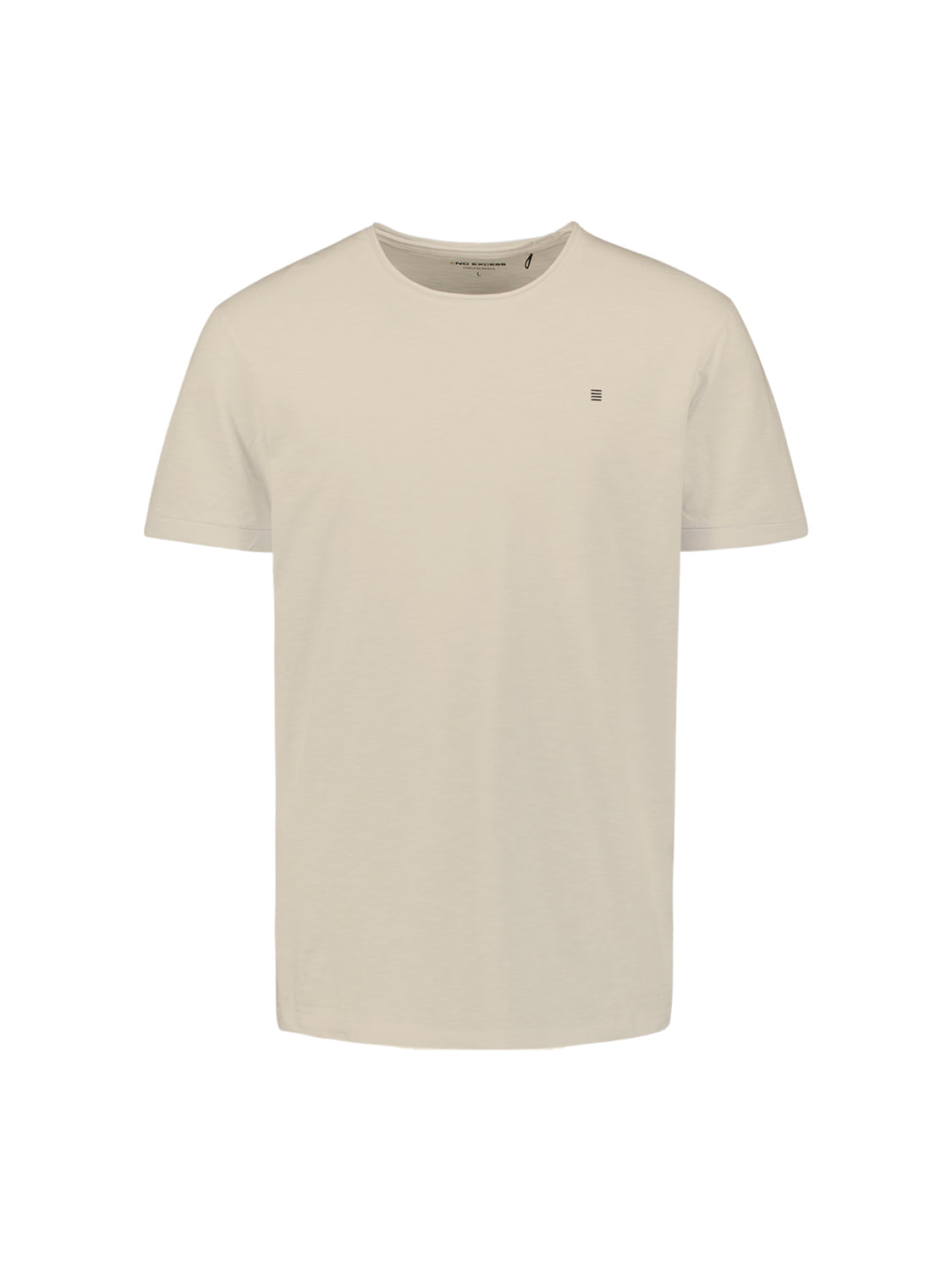 Katoenen Slub T-shirt | Stone