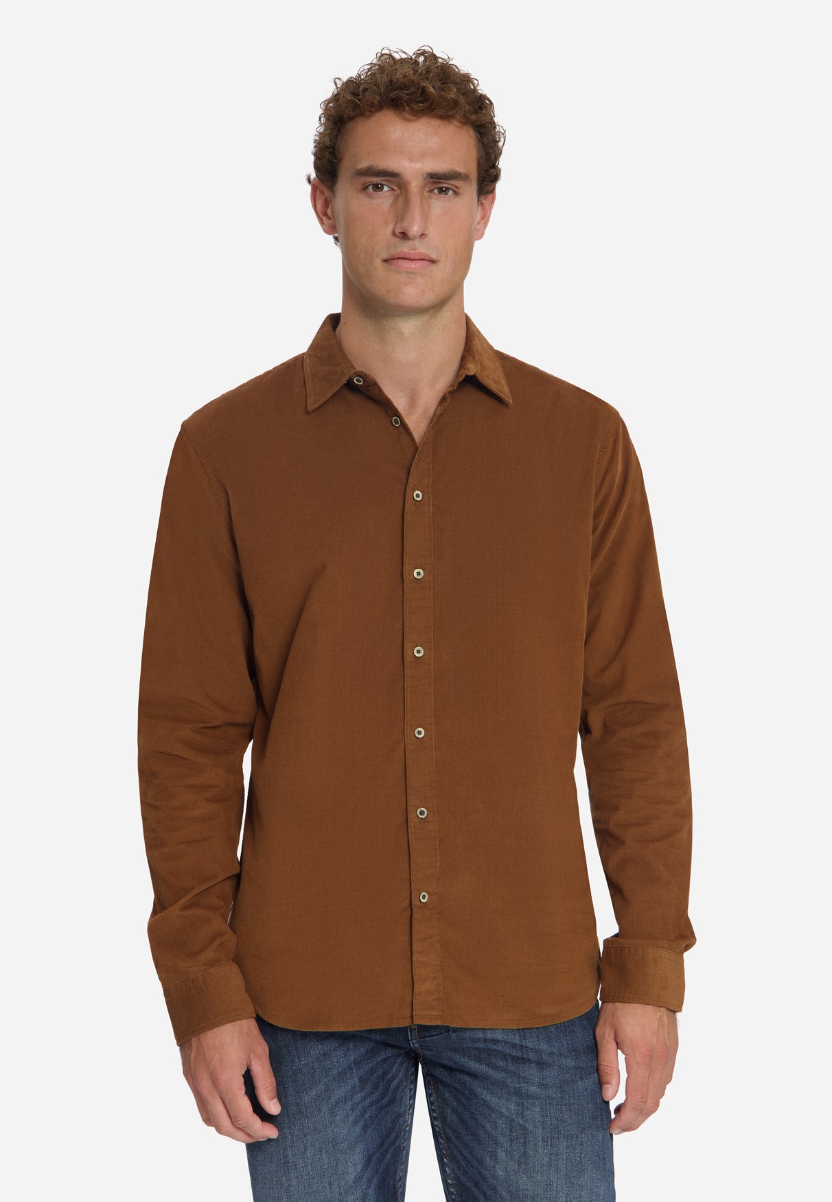 Corduroy Overhemd | Caramel