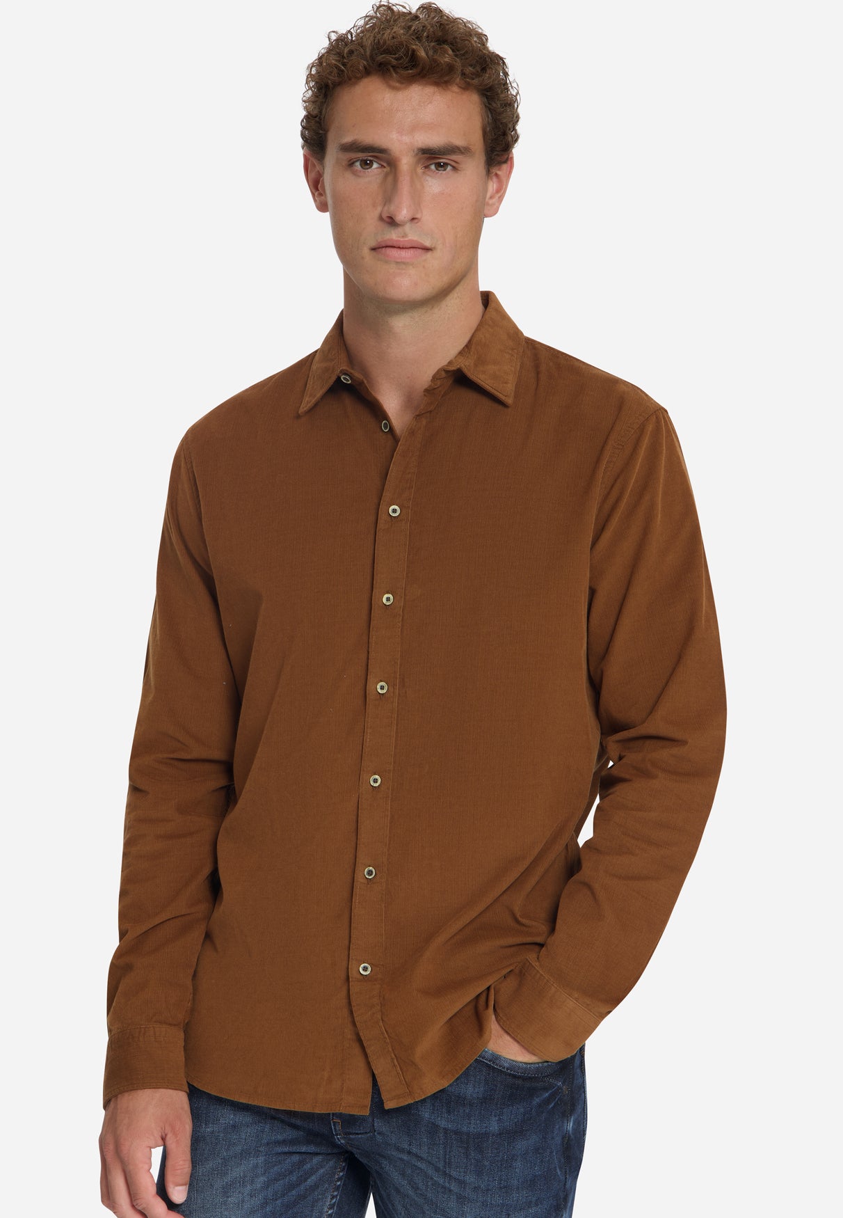 Corduroy Overhemd | Caramel
