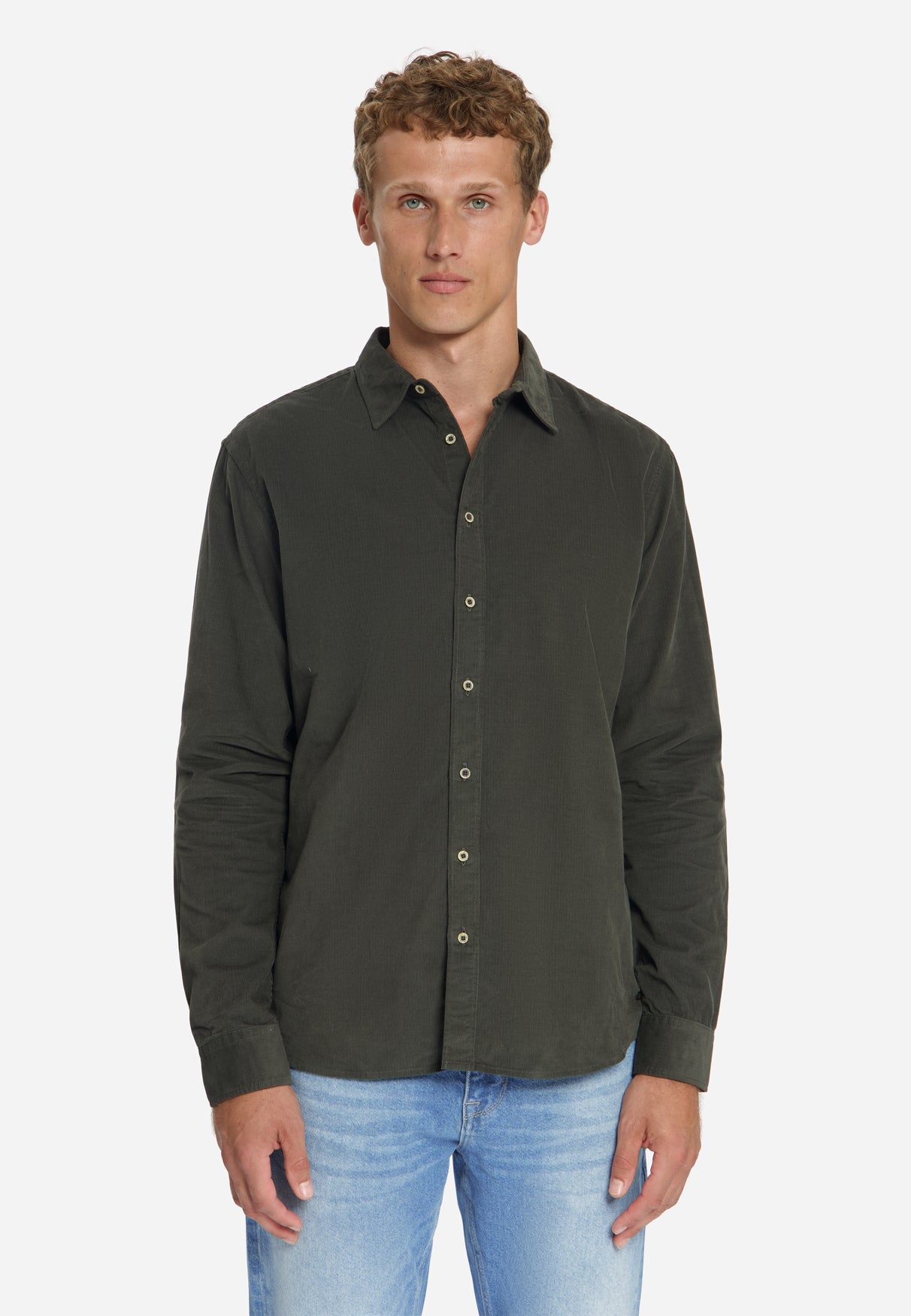 Corduroy Overhemd | Army