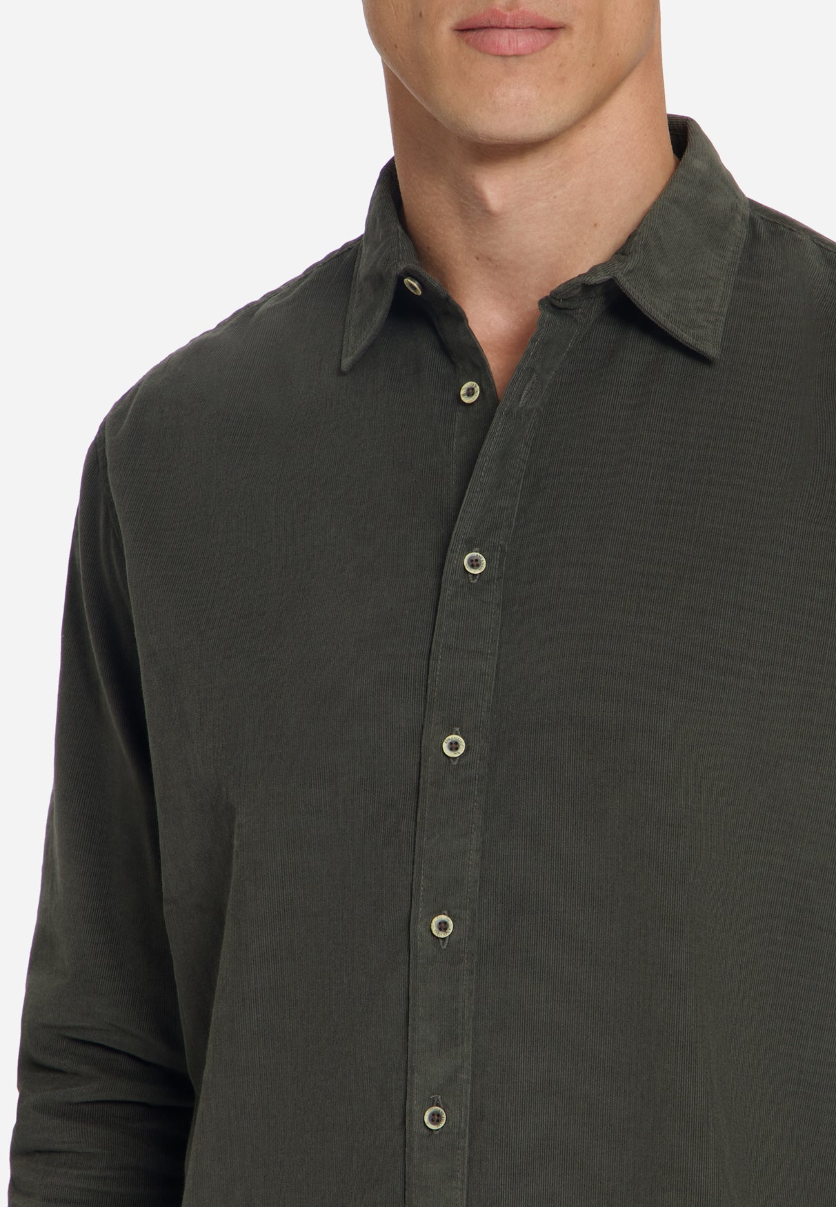Corduroy Overhemd | Army