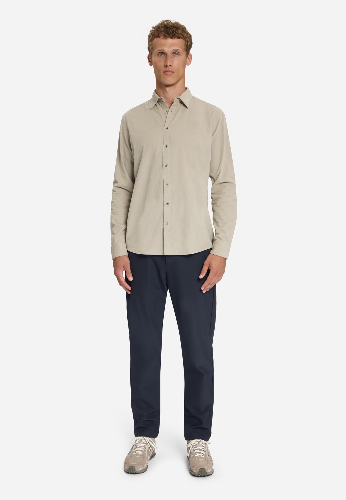 Corduroy Overhemd | Cement