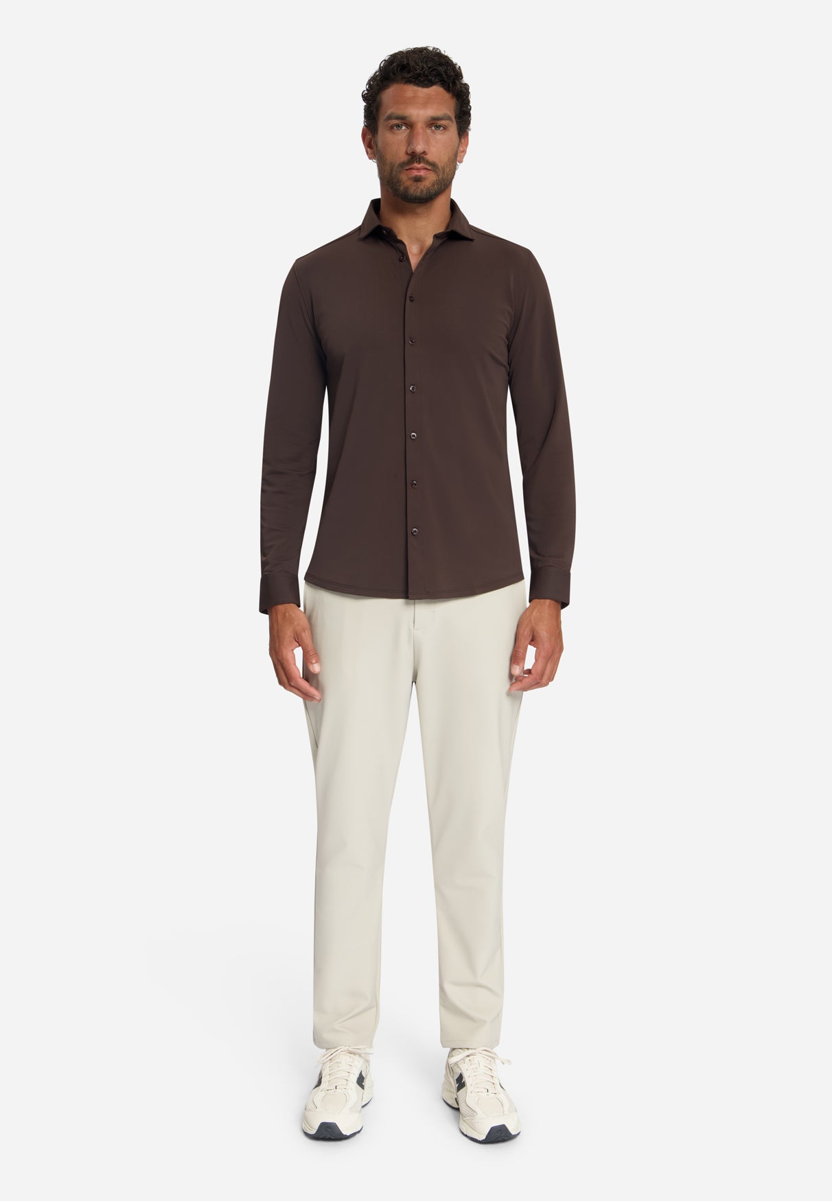 Travel Overhemd | Dark Brown