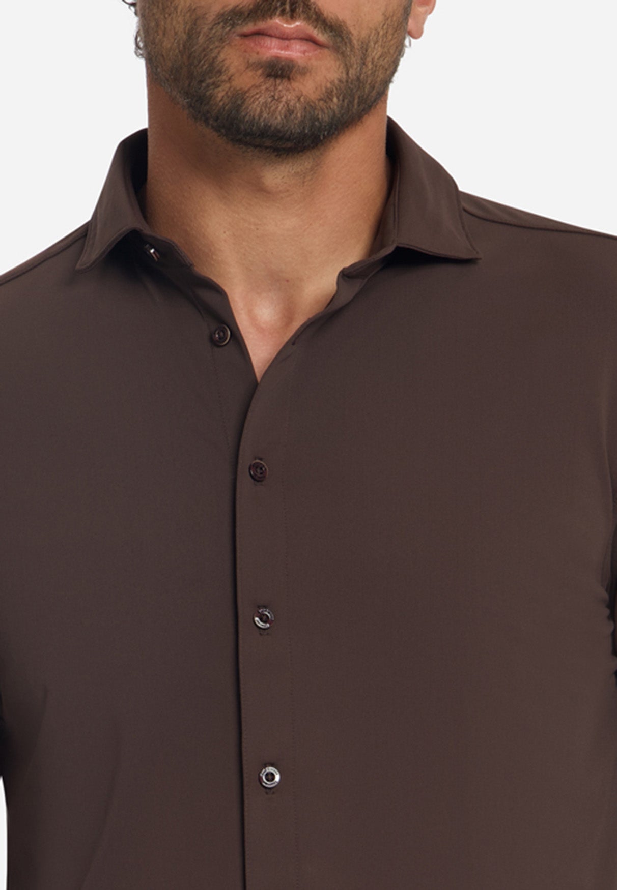 Travel Overhemd | Dark Brown