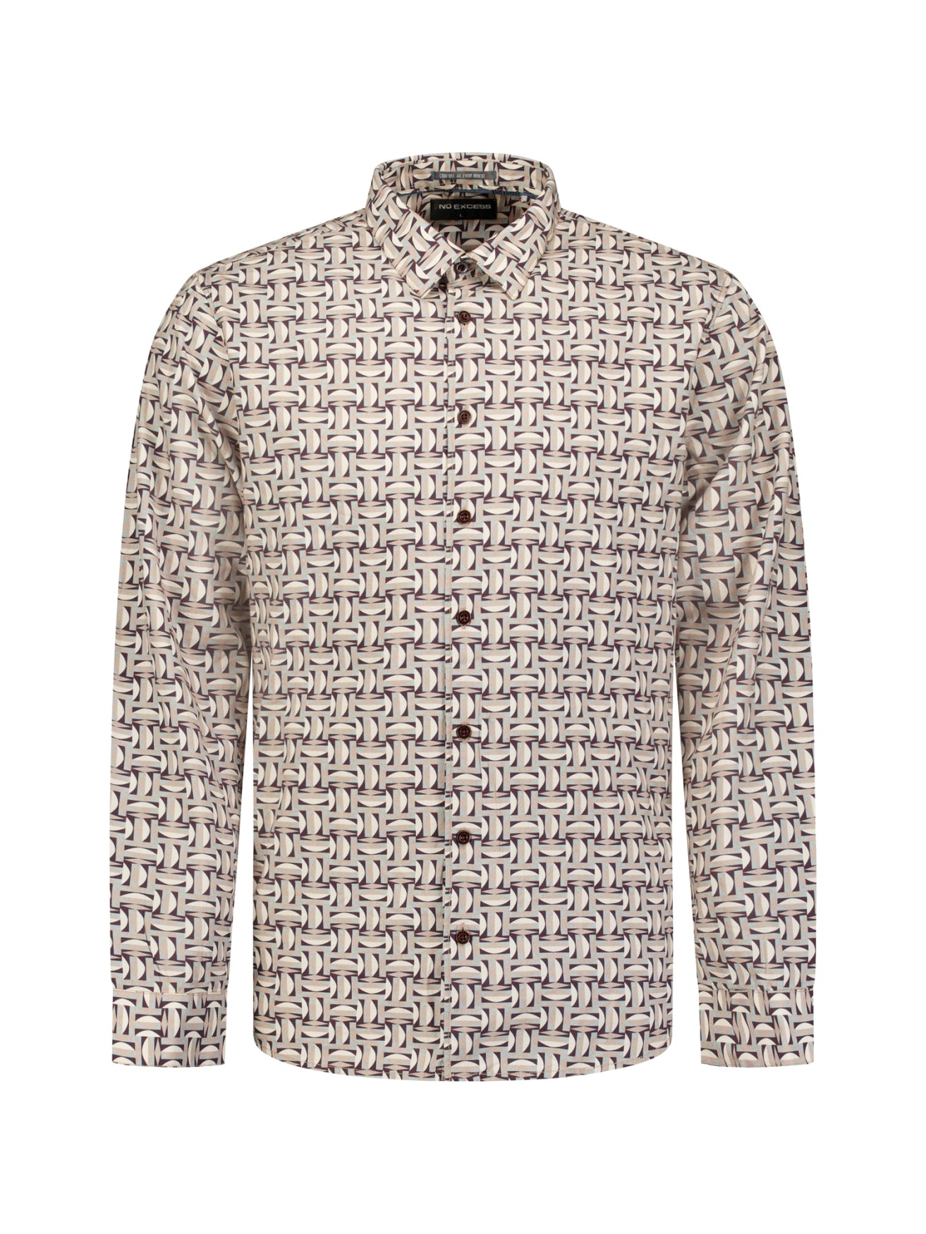 Overhemd Met Allover Print | Stone