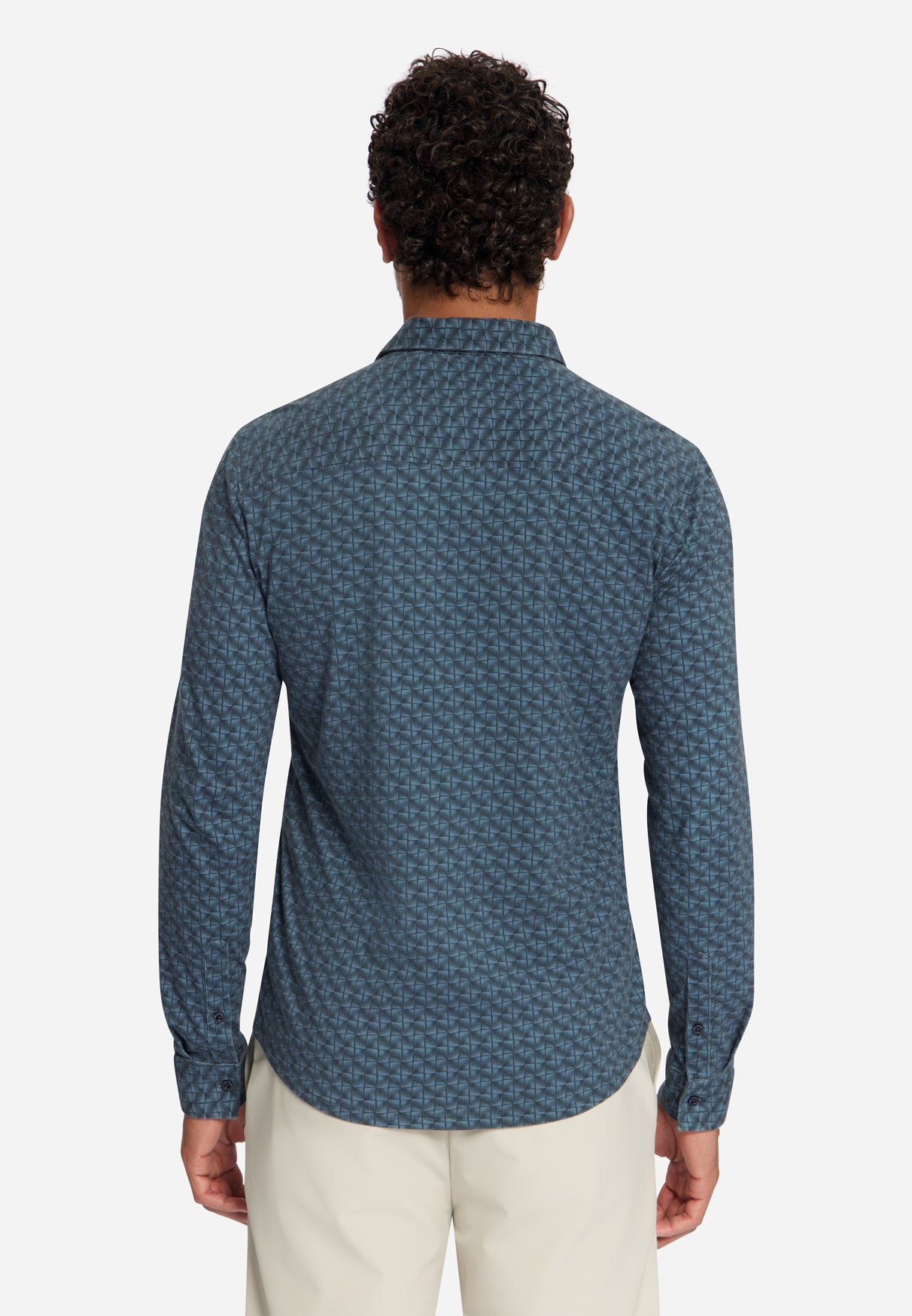 Jersey Overhemd met Print | Dark Night