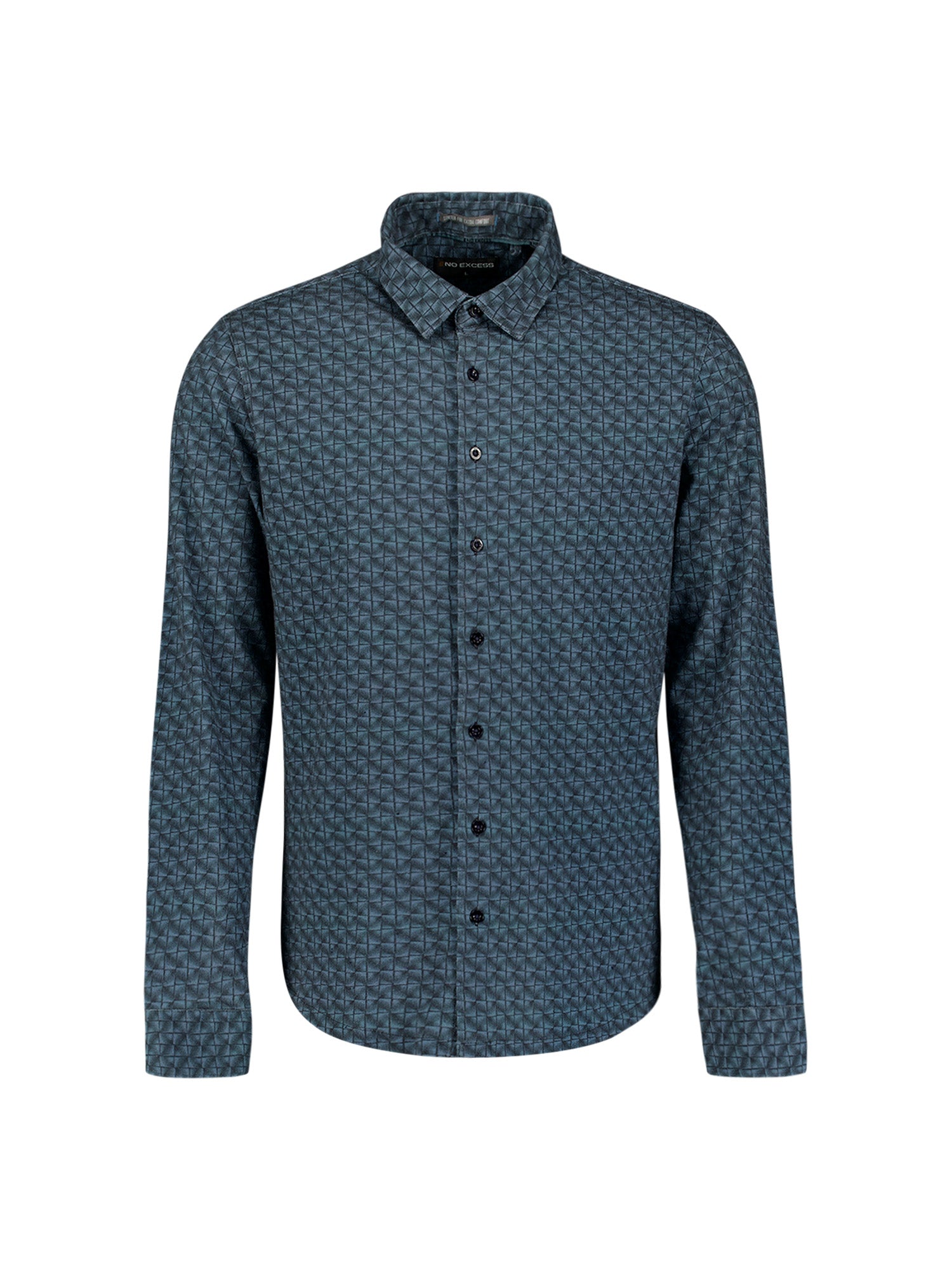 Jersey Overhemd met Print | Dark Night