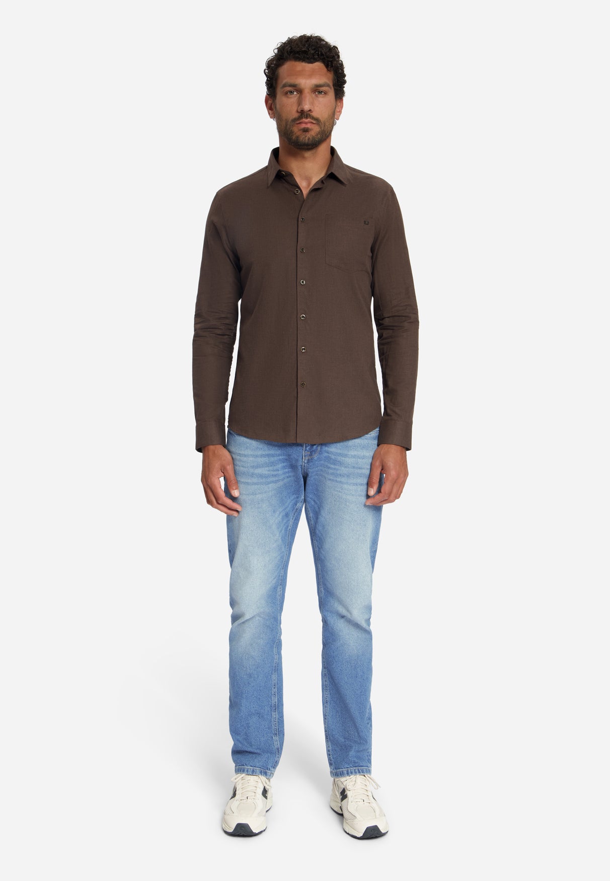 Flanellen Overhemd | Dark Brown