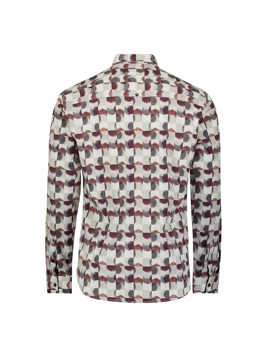 Overhemd met all-over stretchprint | Cayenne