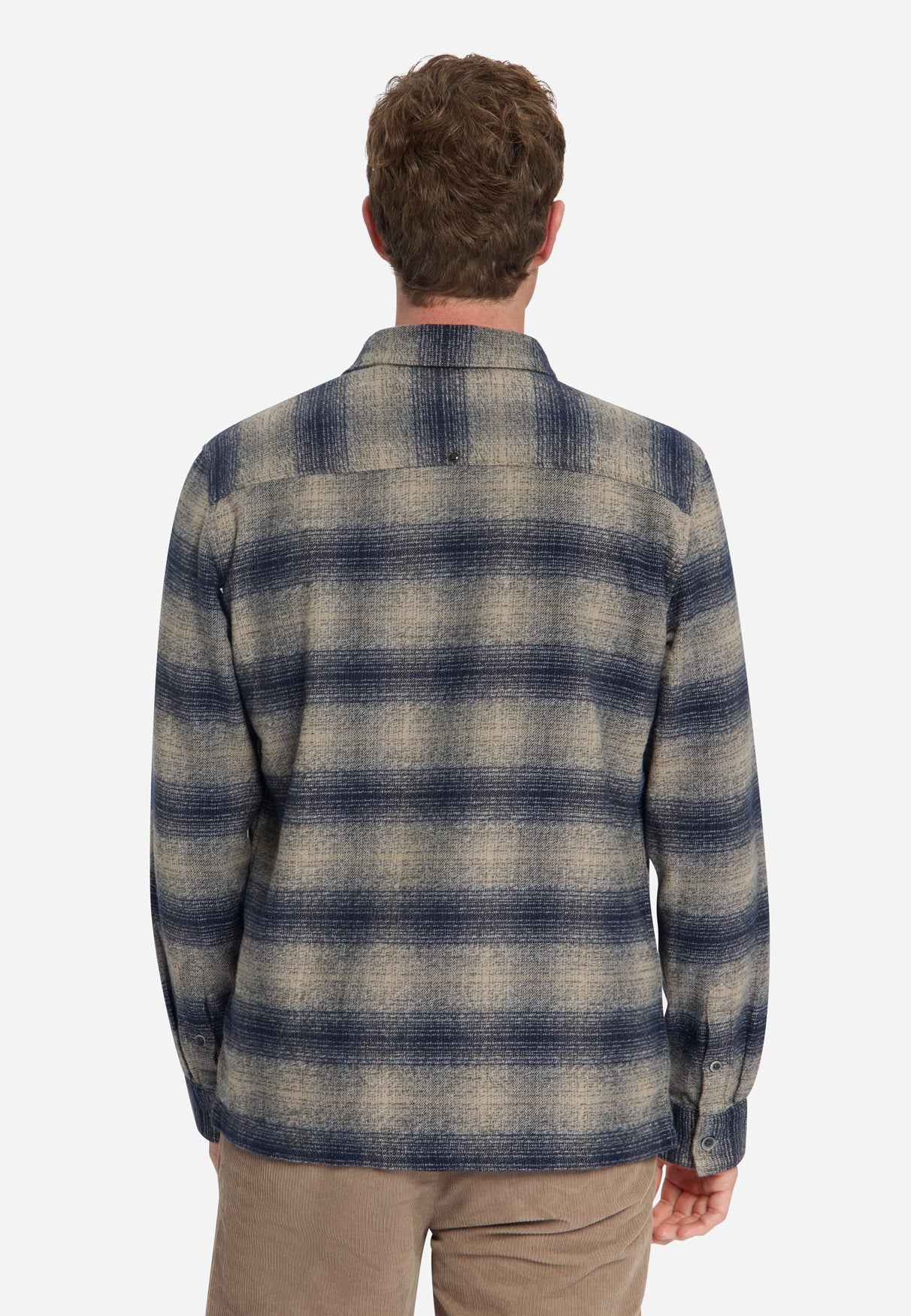 Overhemd van geverfd flanel met ruitmotief | Dark Night