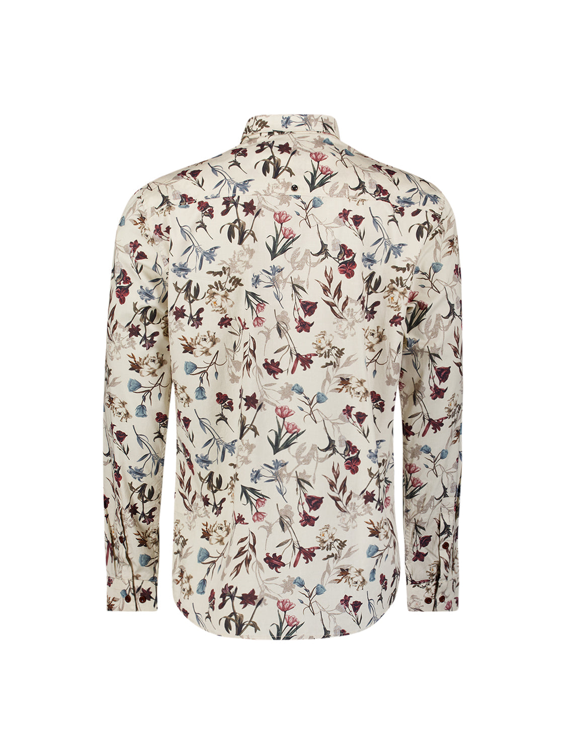 Bedrukt stretchshirt | Stone