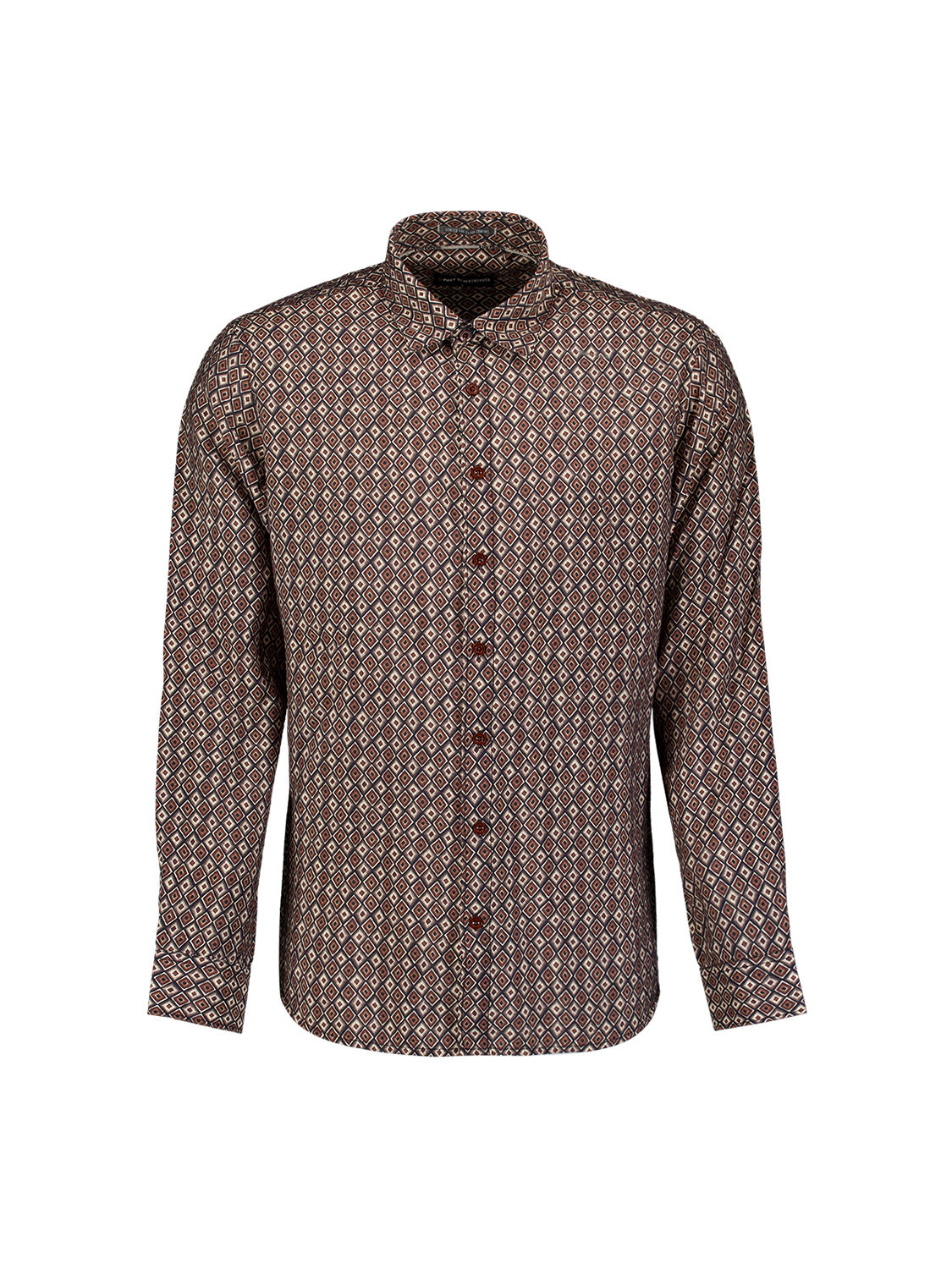 Overhemd met all-over print | Light Brown