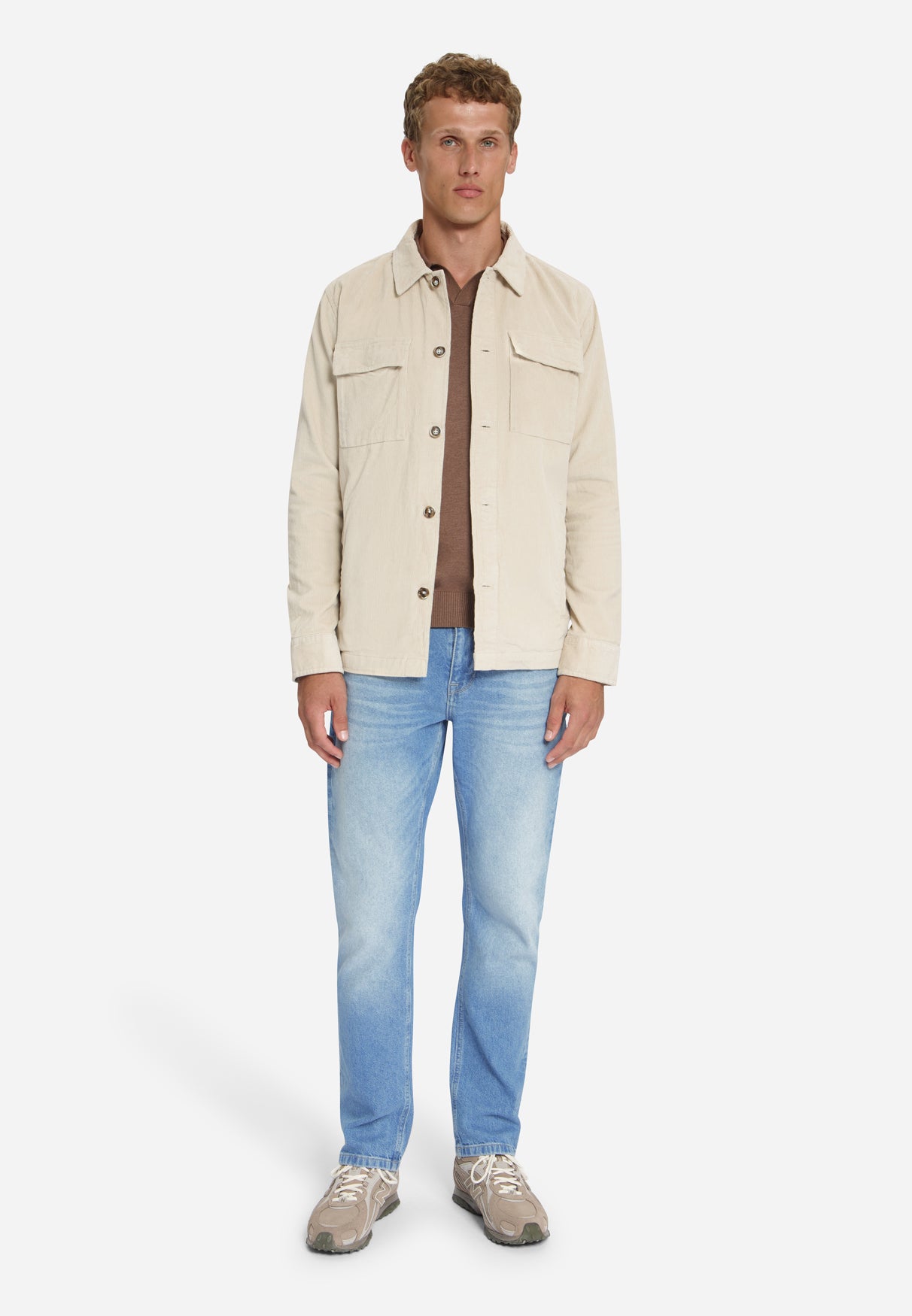 Corduroy Overshirt | Stone