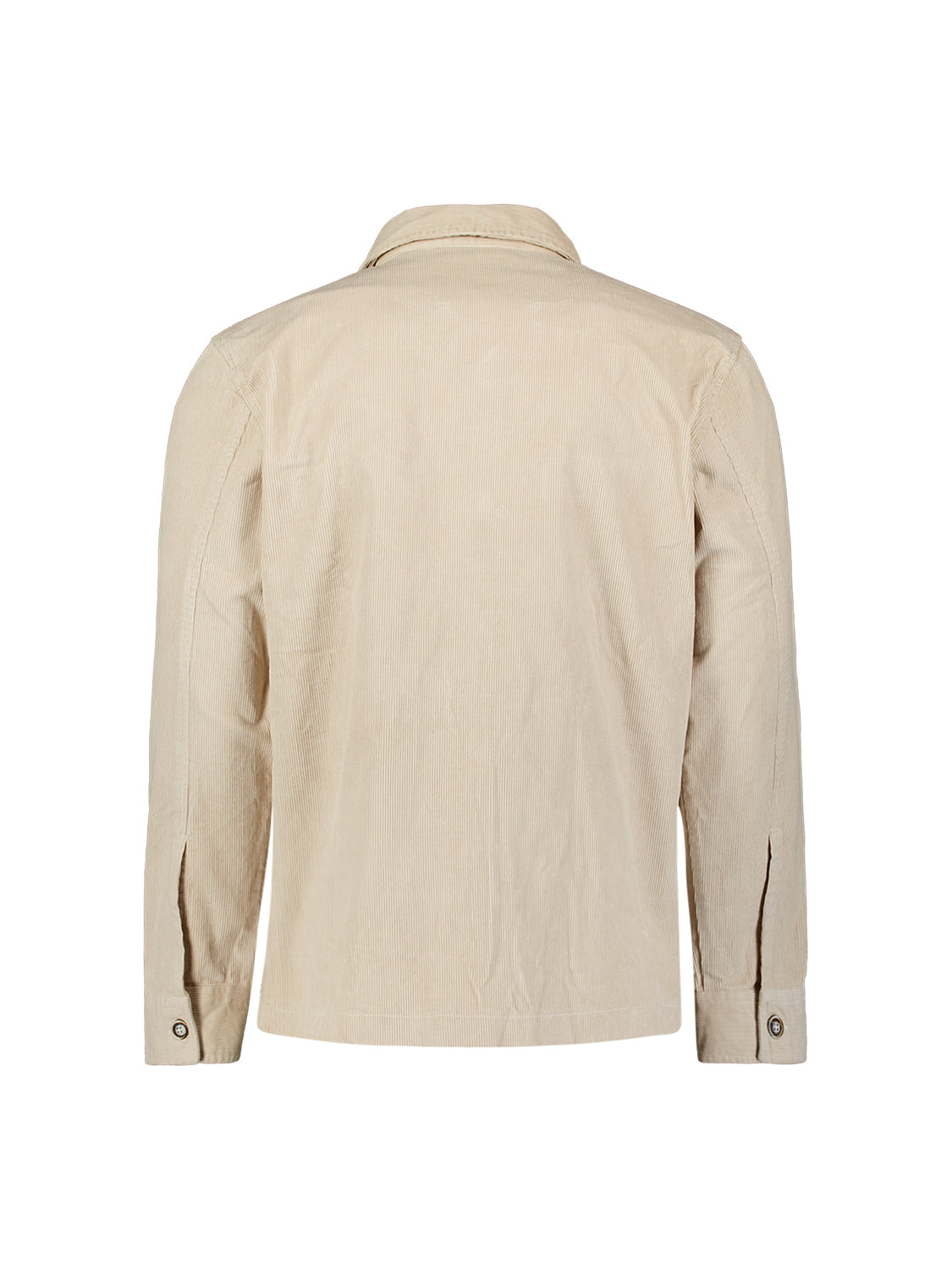 Overshirt van zware corduroy | stone
