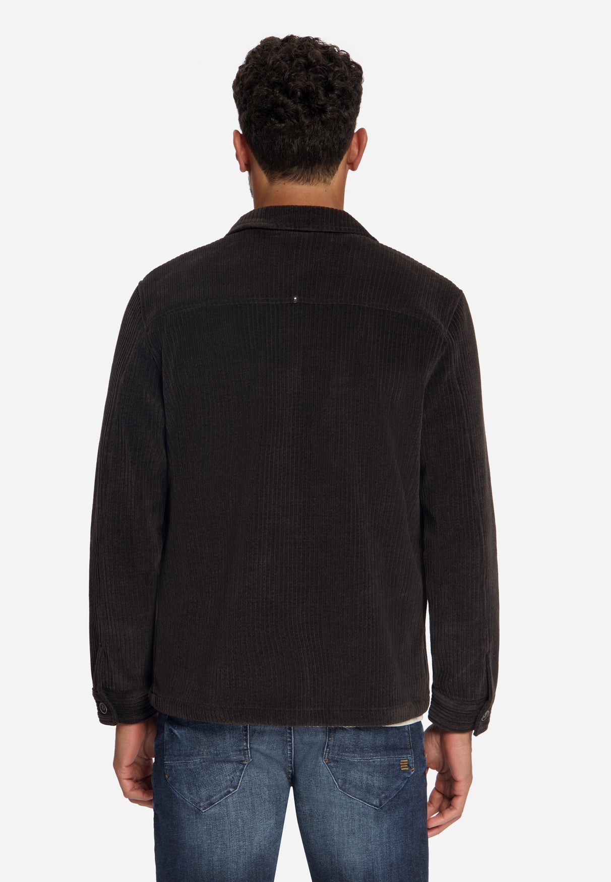 Stretch Cord Overshirt | Earth