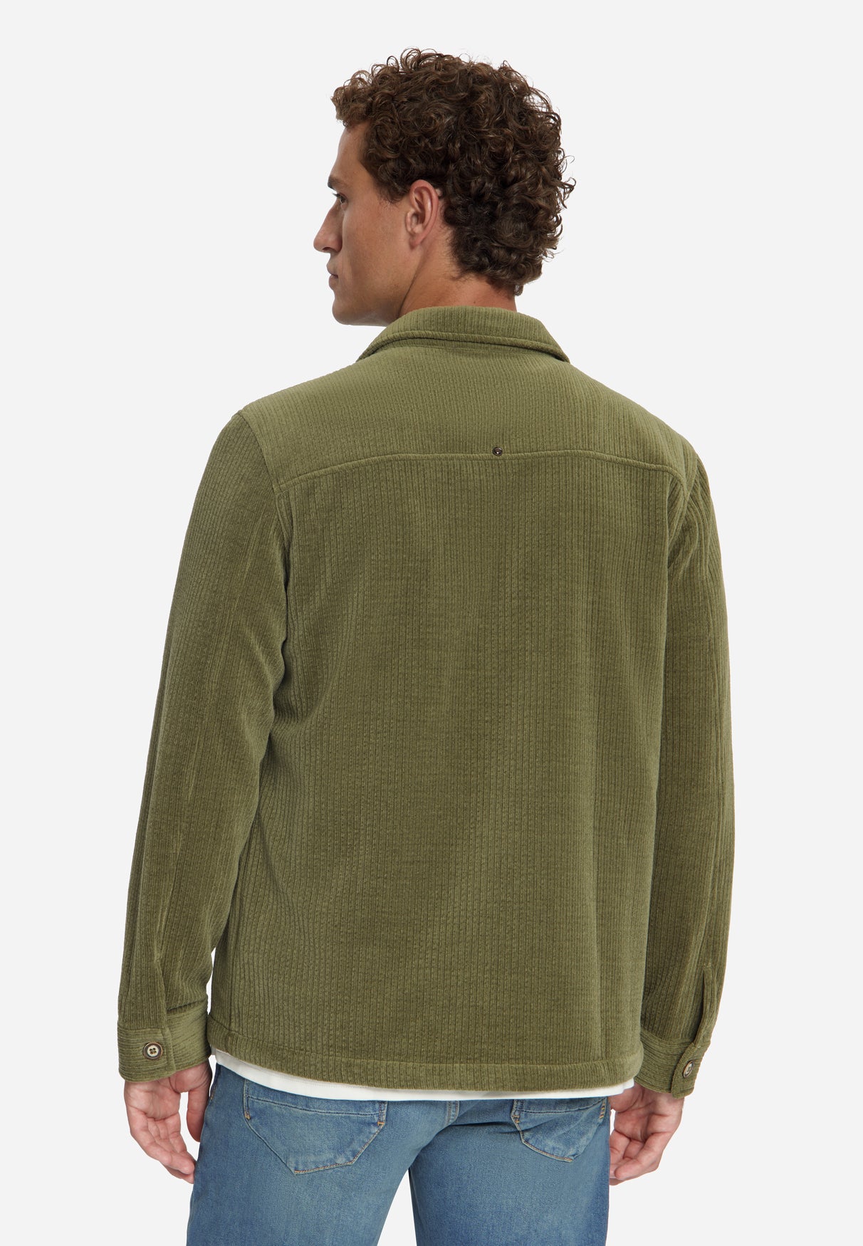 Stretch Cord Overshirt | Army