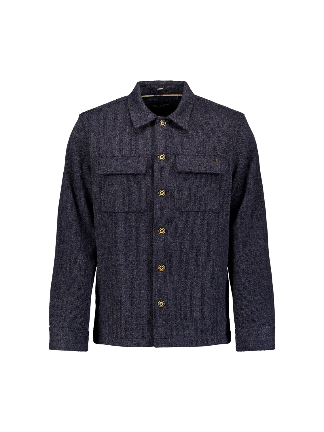 Overshirt met wollook | Dark Night