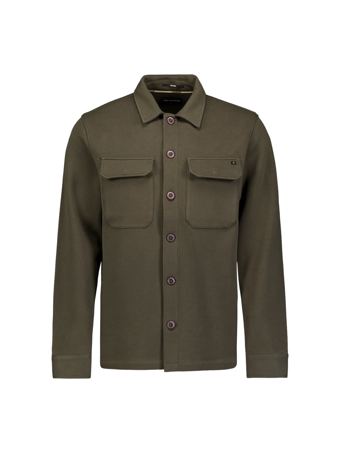 Piqué sweat overshirt | Army