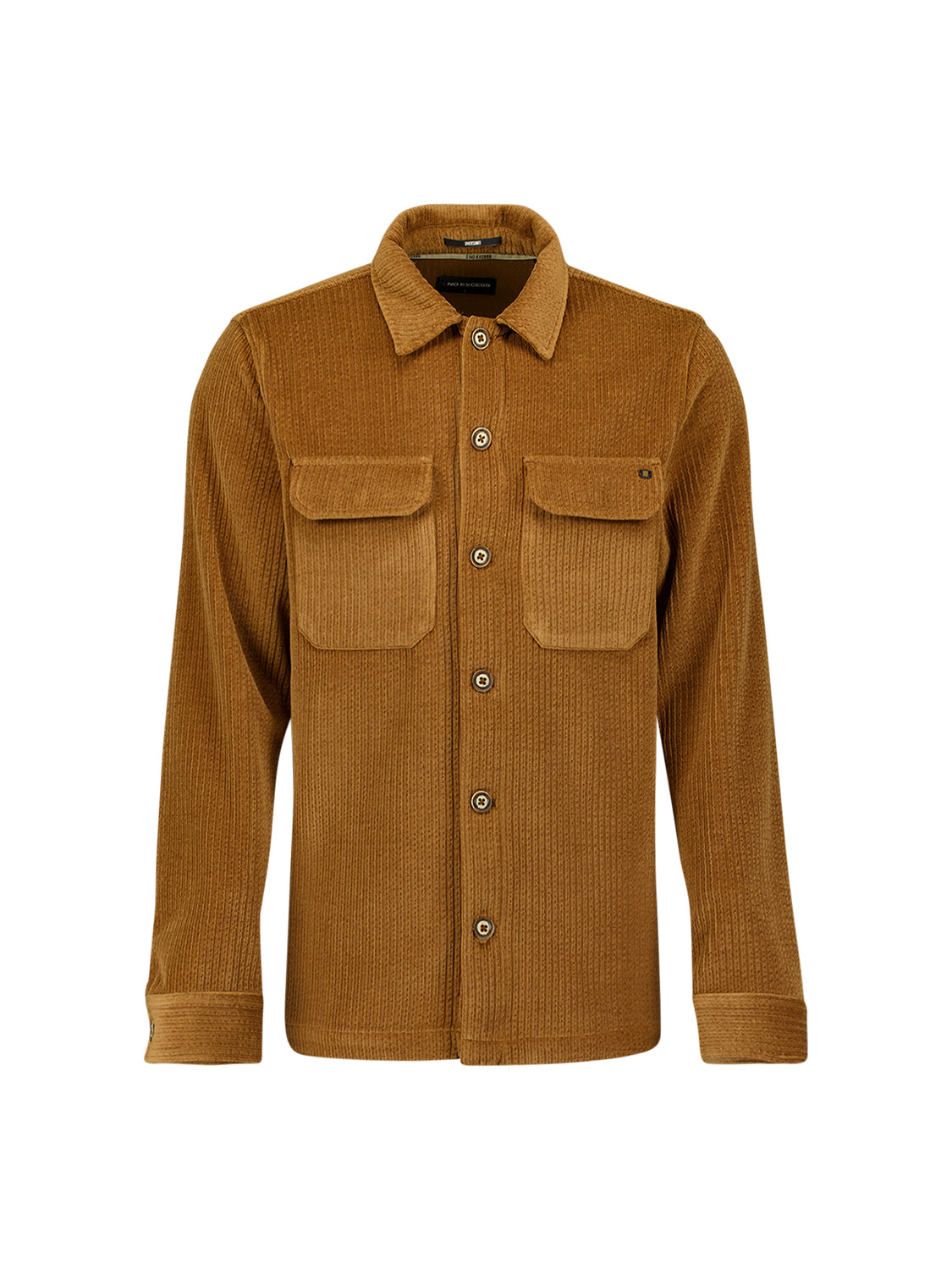 Stretch Cord Overshirt | Caramel