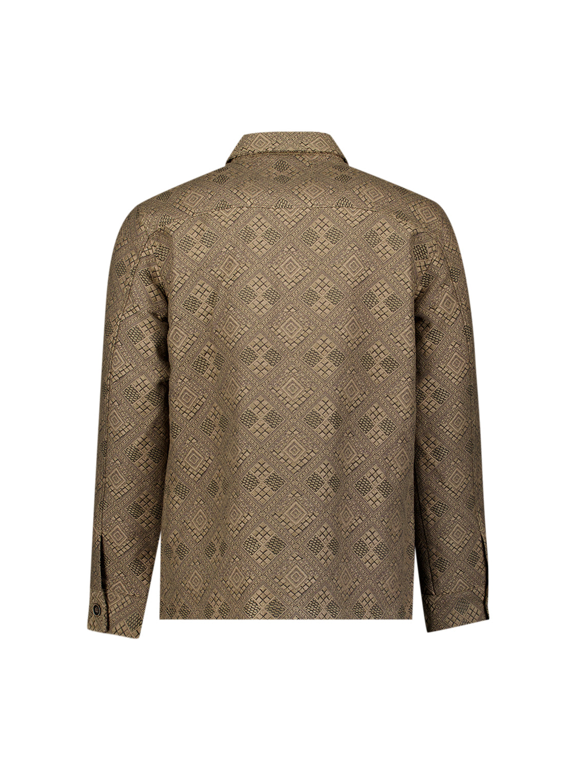 Jacquard overshirt | Taupe