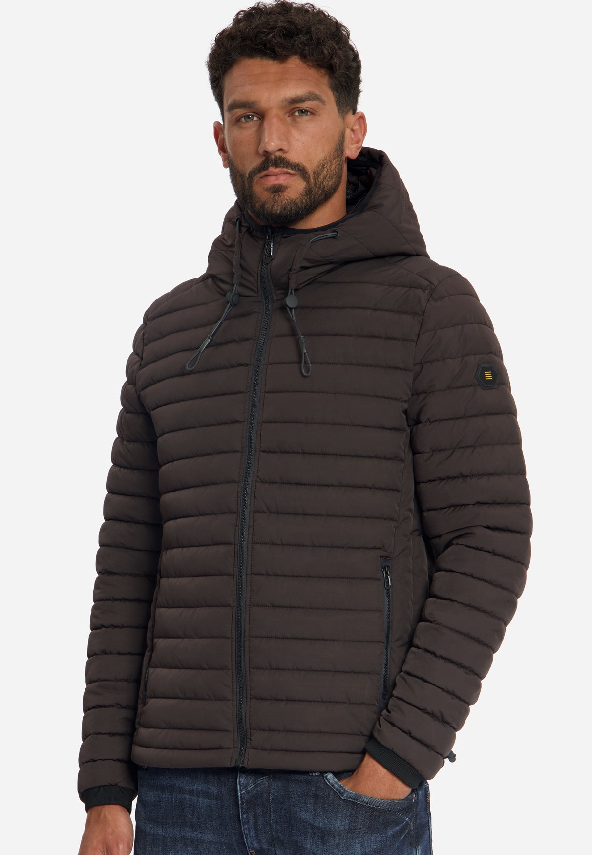 Gewatteerde Jas Met Capuchon | Dark Brown