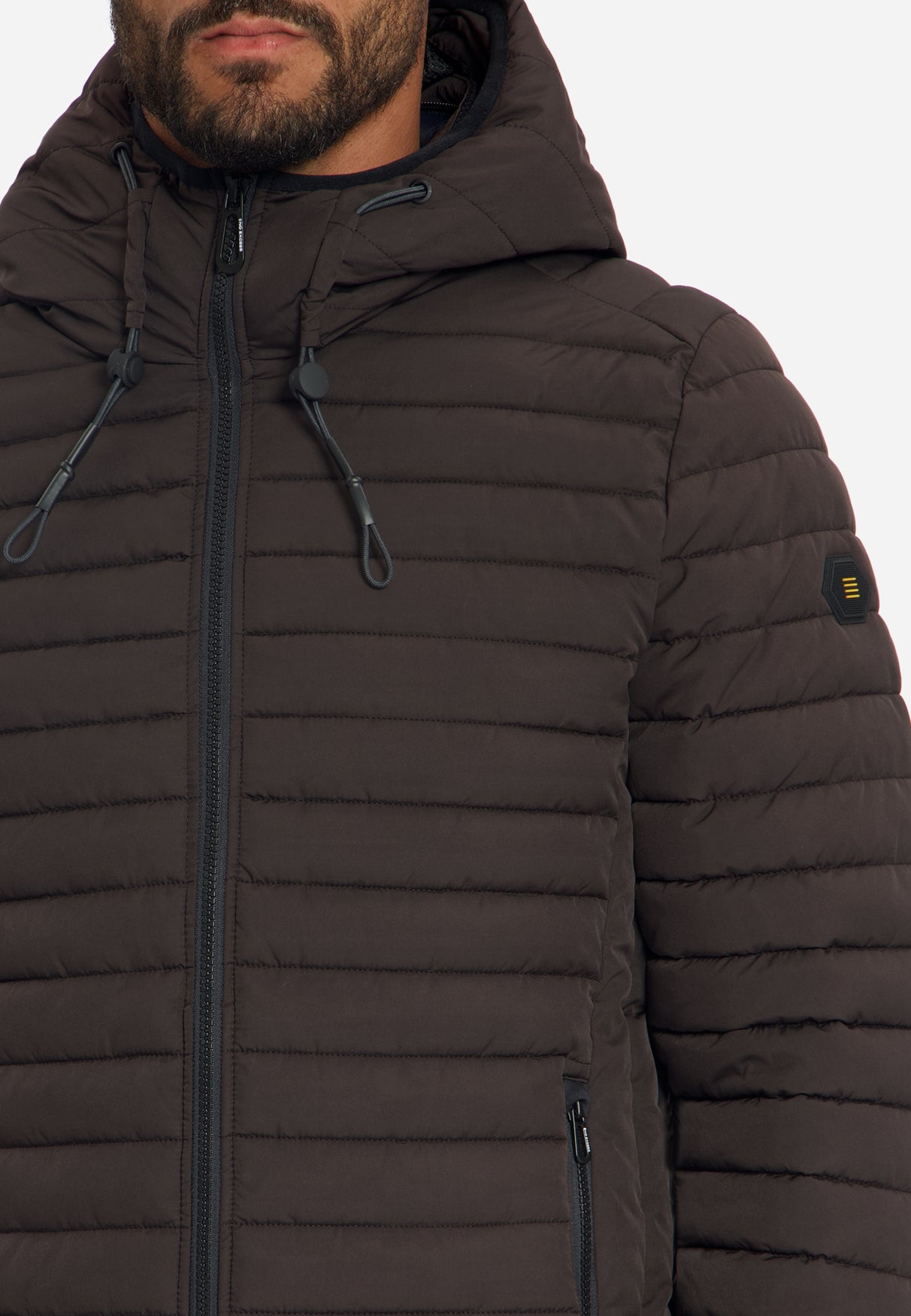 Gewatteerde Jas Met Capuchon | Dark Brown