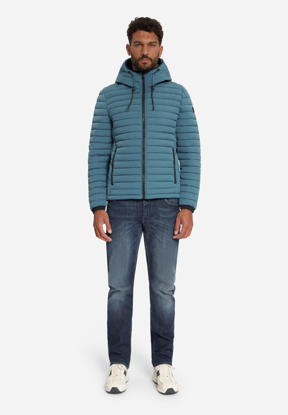 Gewatteerde Jas Met Capuchon | Shadow Blue