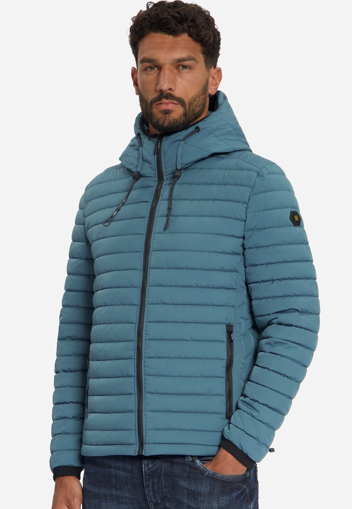 Gewatteerde Jas Met Capuchon | Shadow Blue