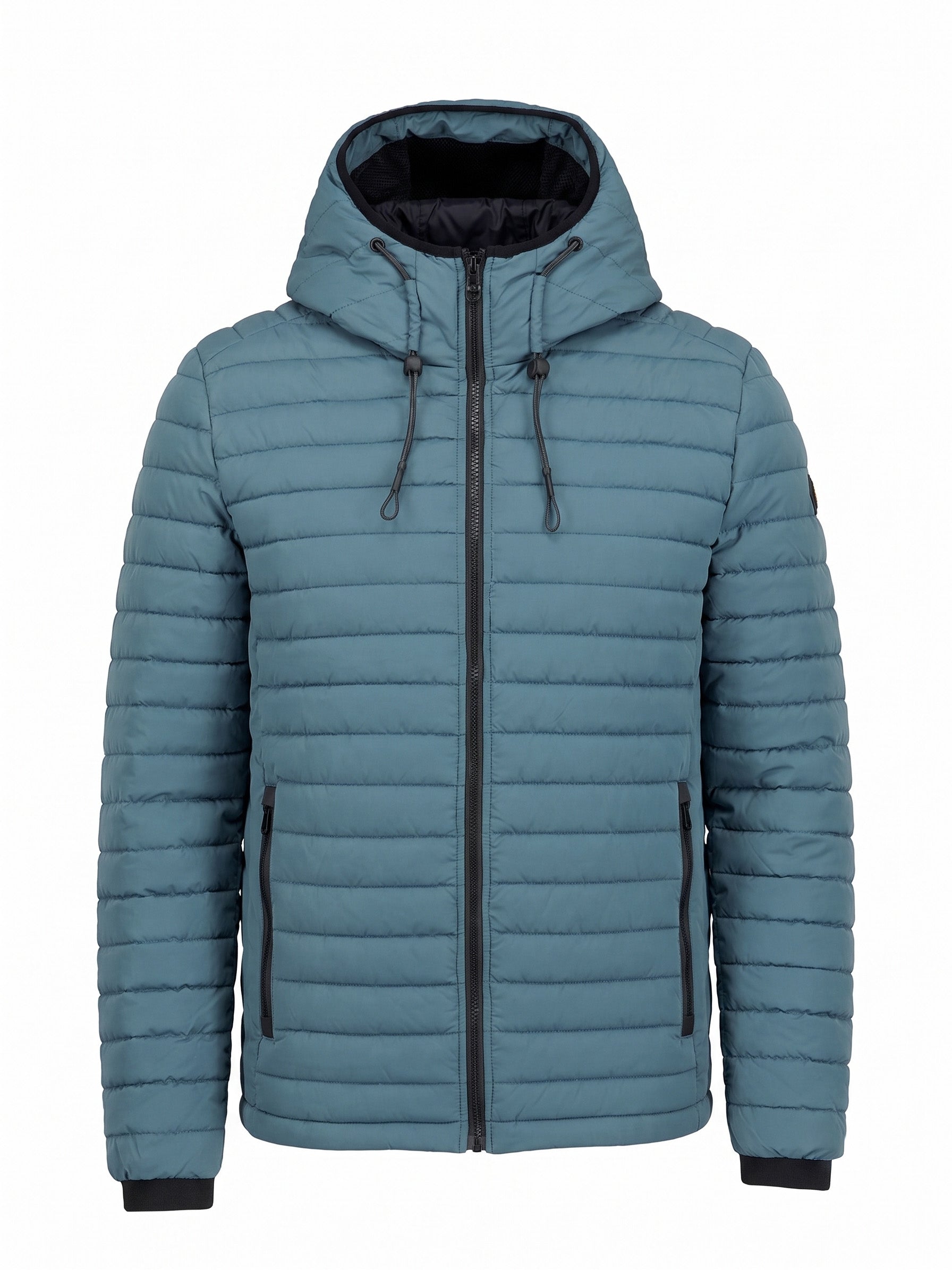 Gewatteerde Jas Met Capuchon | Shadow Blue