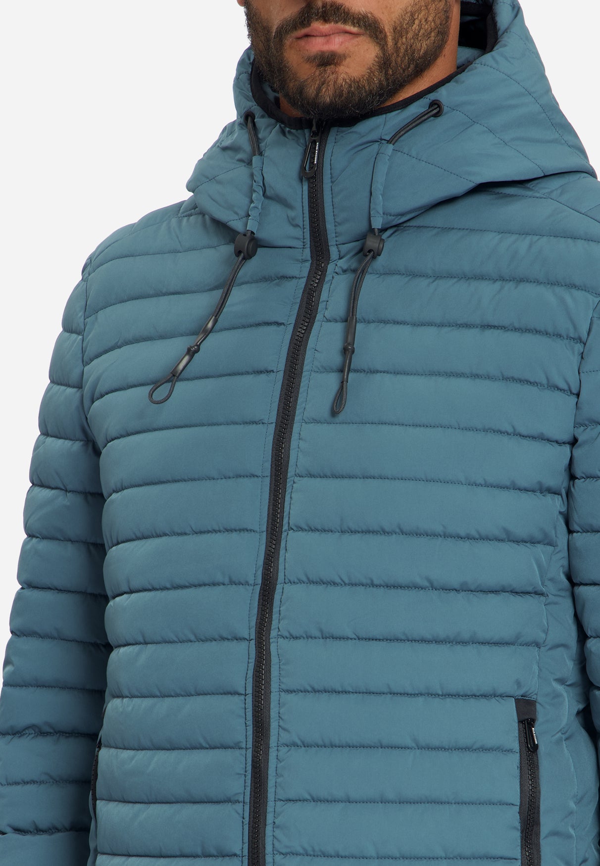 Gewatteerde Jas Met Capuchon | Shadow Blue
