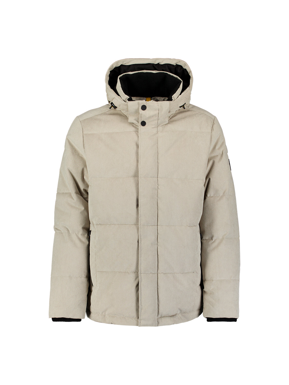 Corduroy-jas met capuchon | stone