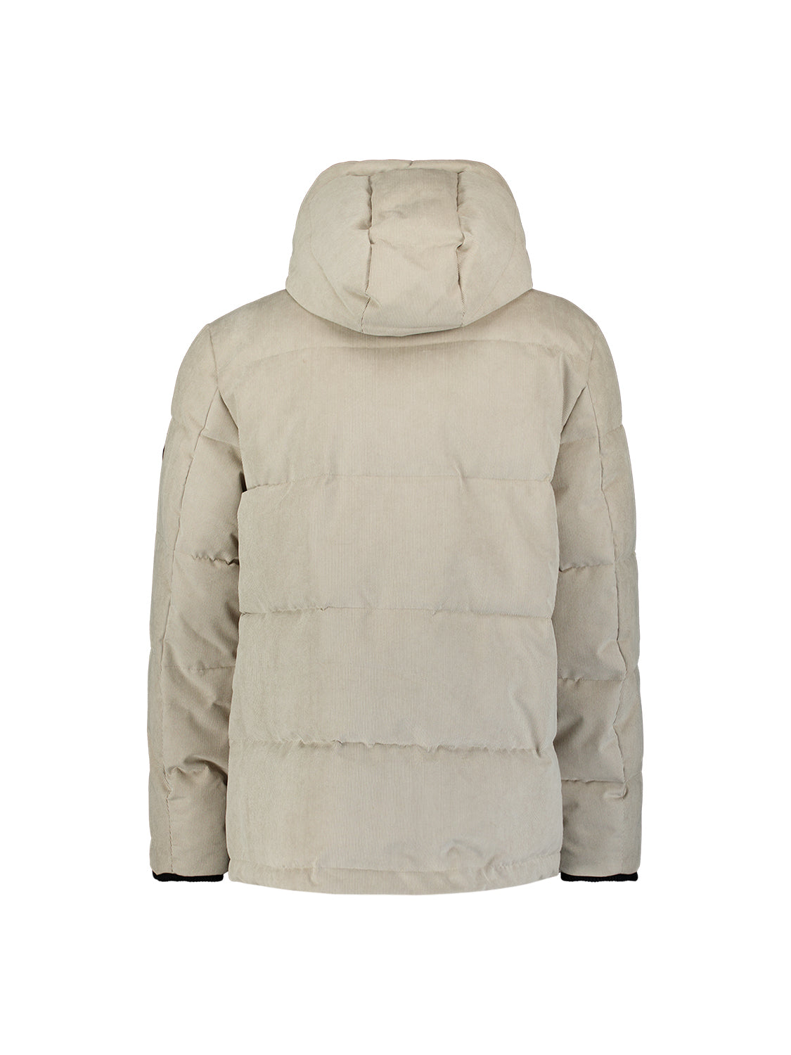 Corduroy-jas met capuchon | stone