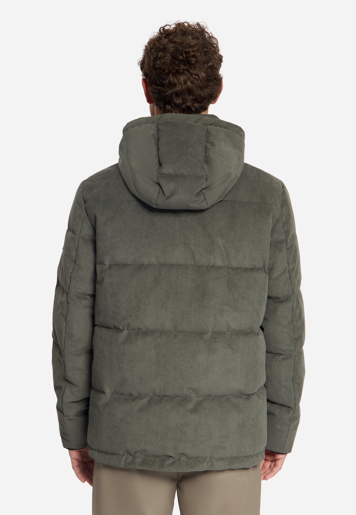 Corduroy-jas met capuchon | Army