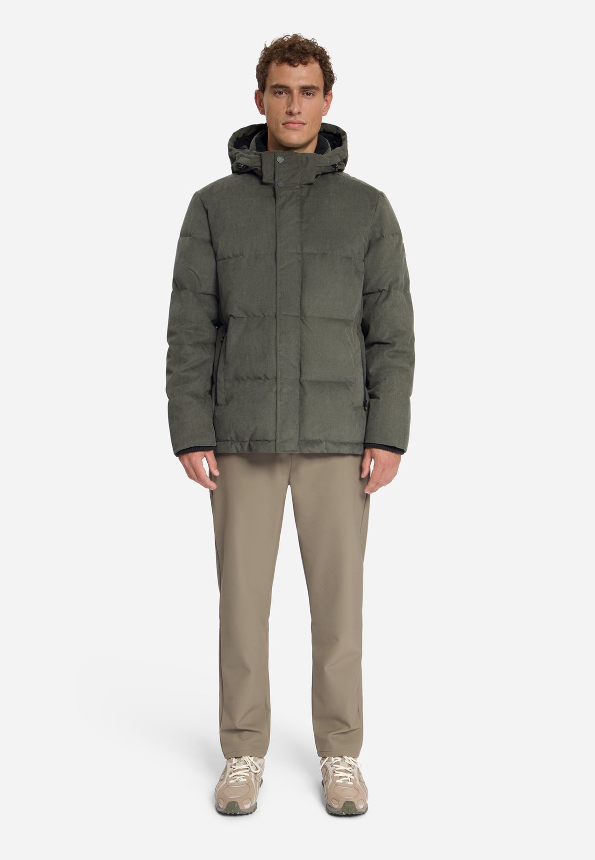 Corduroy-jas met capuchon | Army