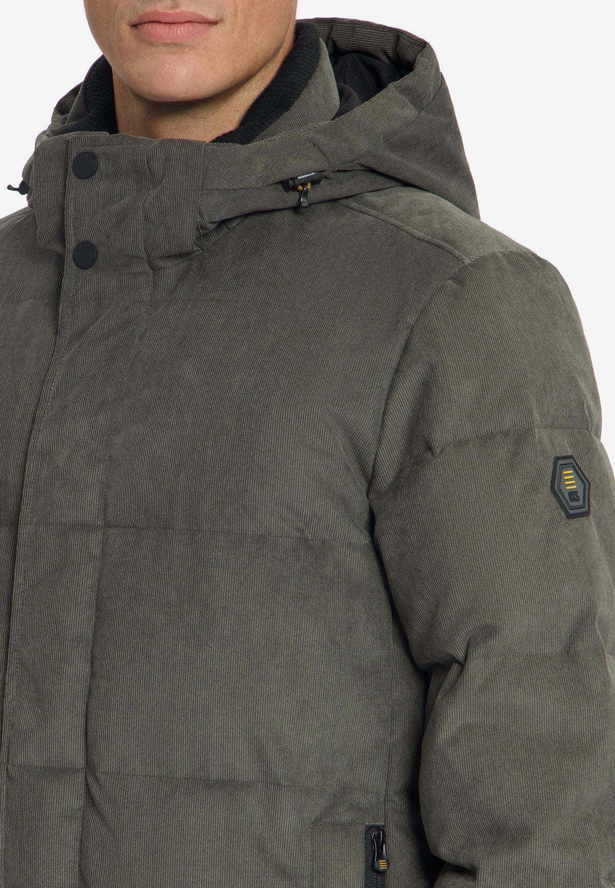 Corduroy-jas met capuchon | Army