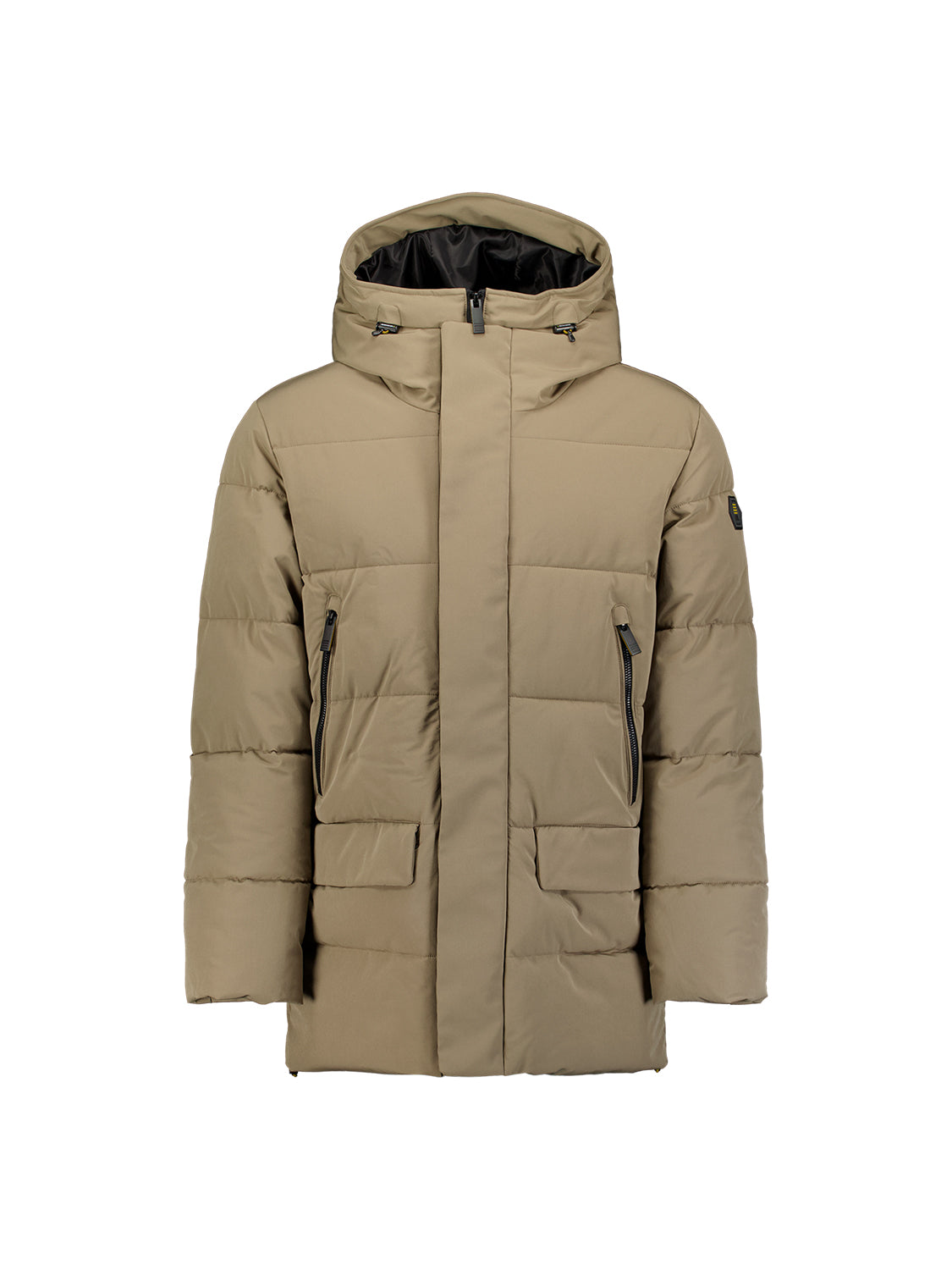 Gewatteerde parka jas met capuchon | Mud