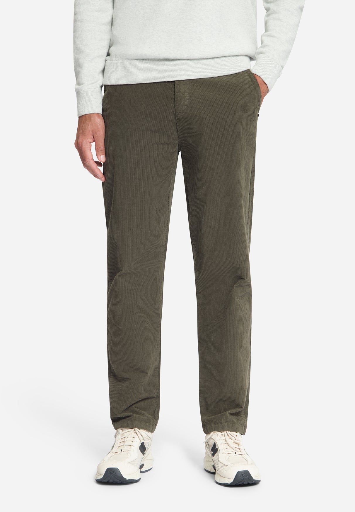 Stretch Corduroy Chino | Army