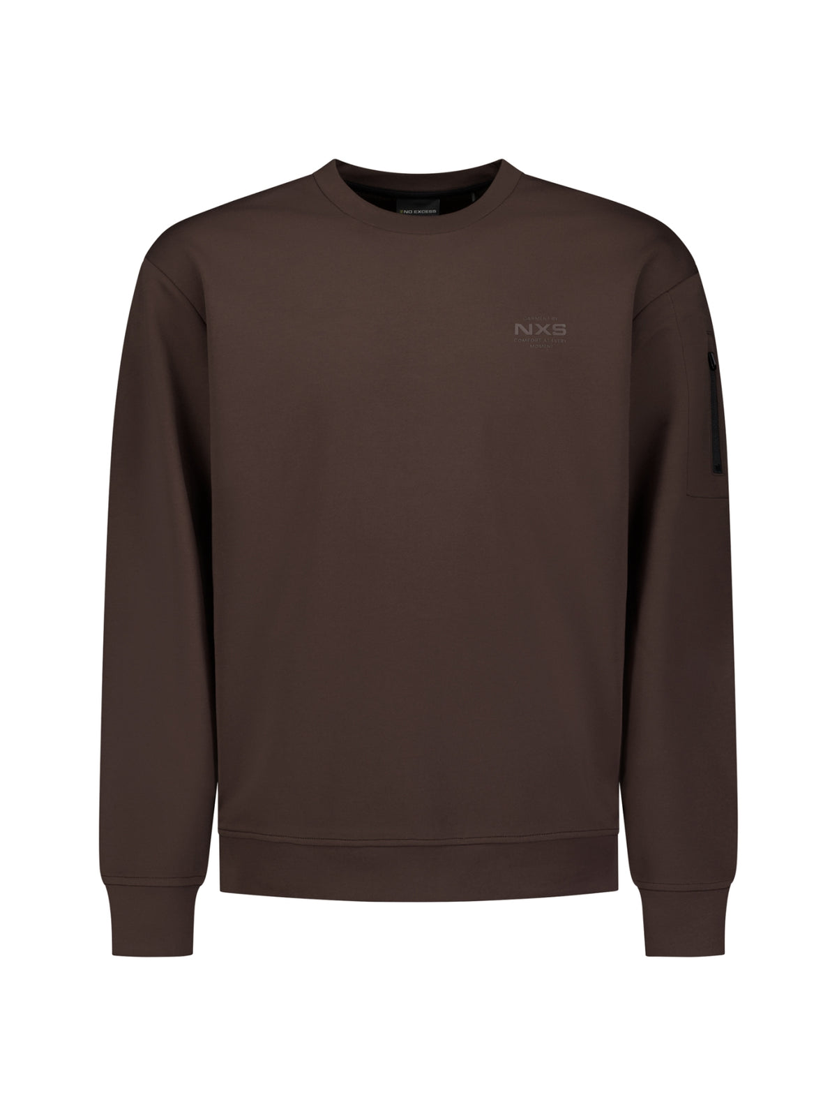 Sweater met ronde hals | Dark Brown