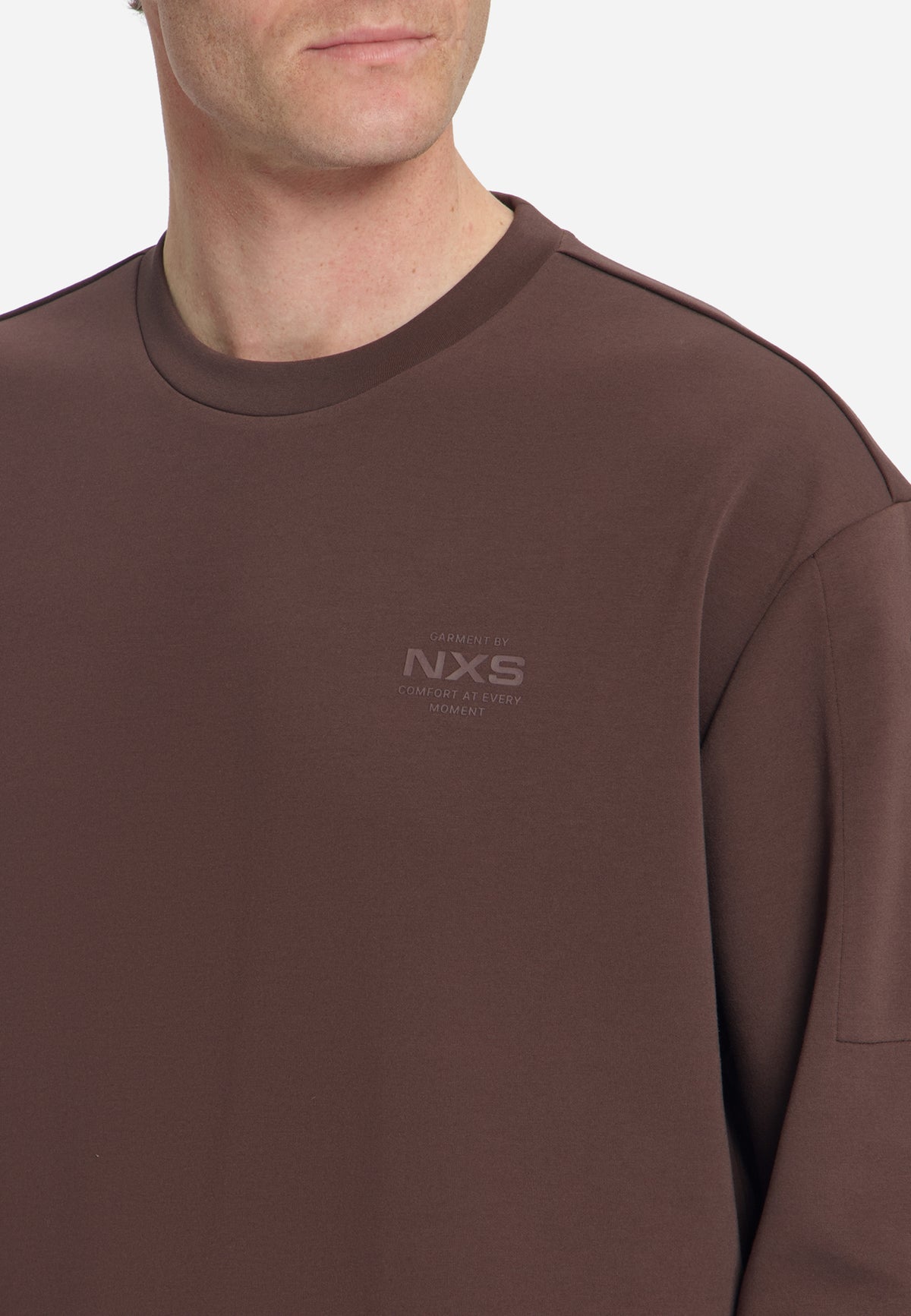 Sweater met ronde hals | Dark Brown
