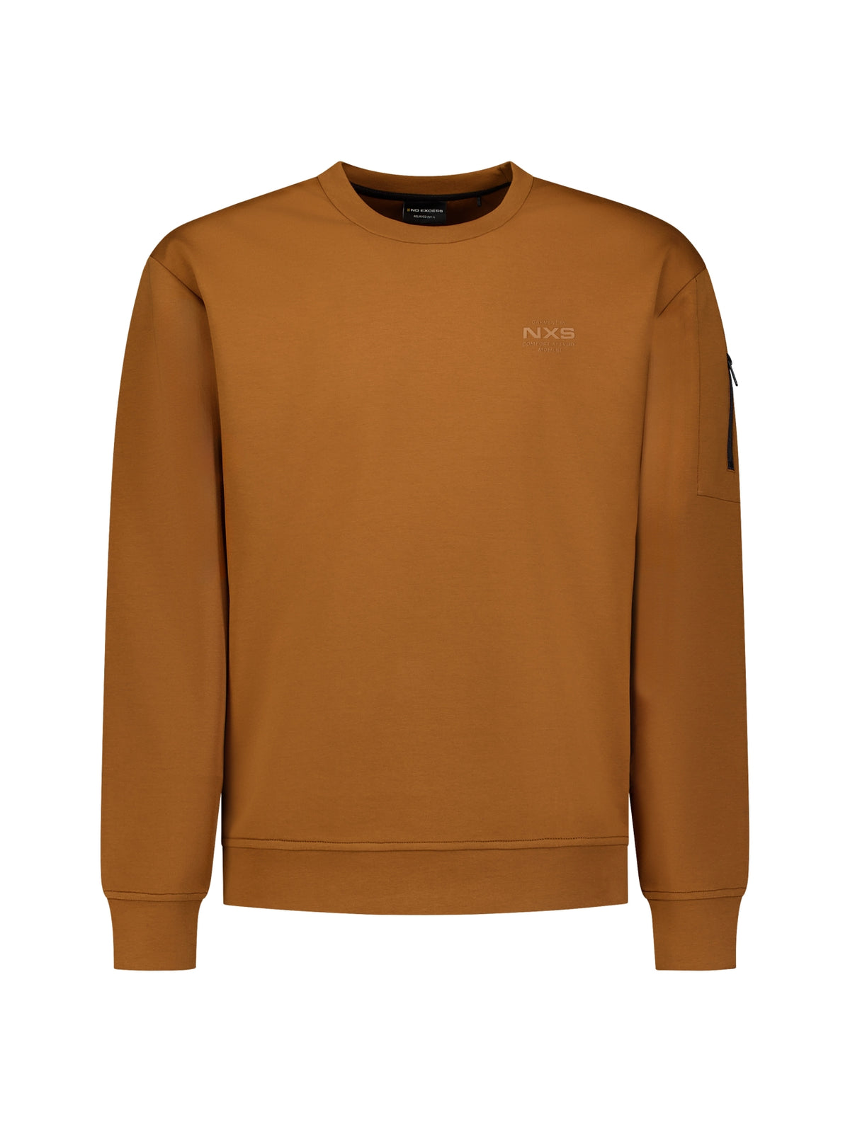Sweater met ronde hals | Caramel