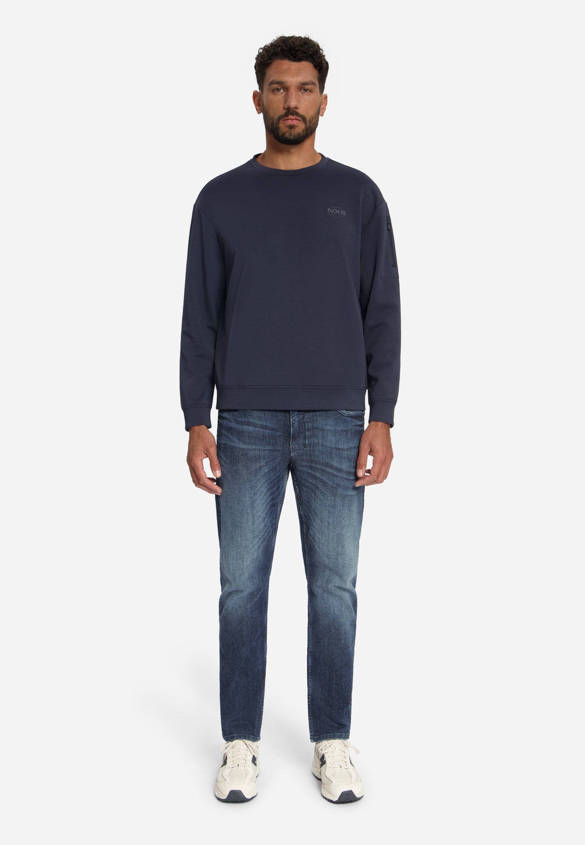 Sweater met ronde hals | Dark Night