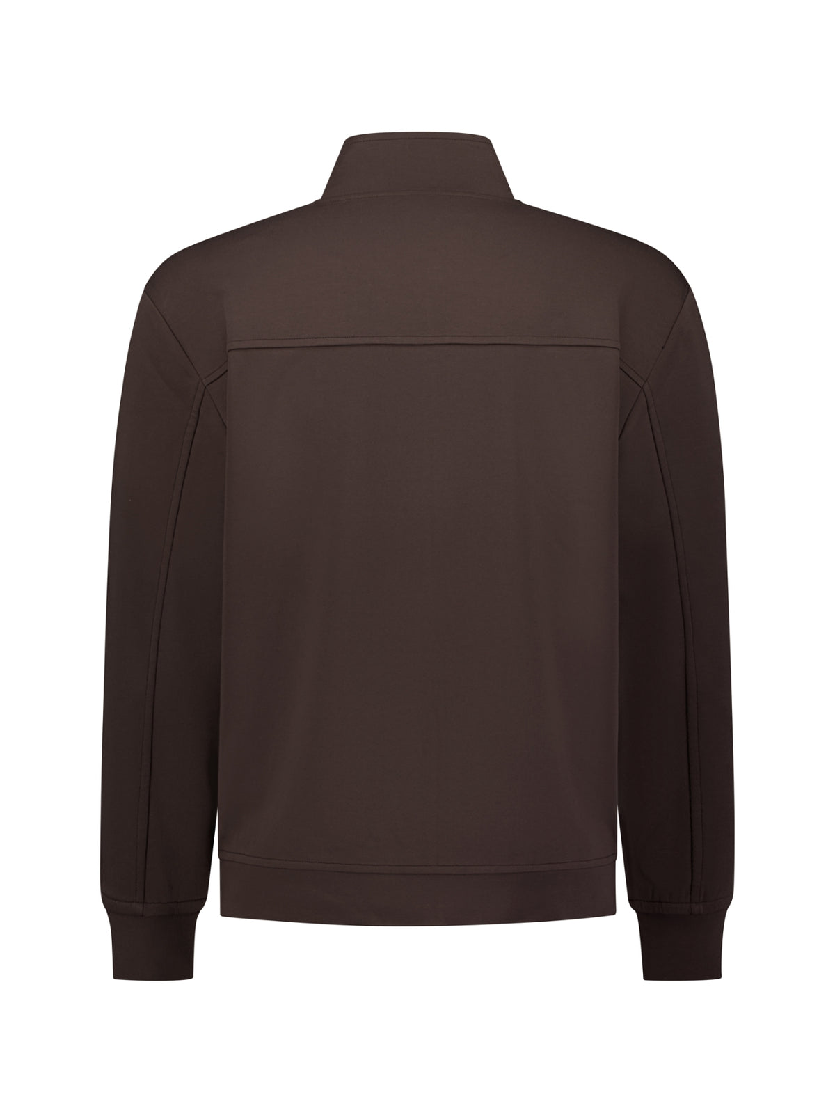 Sweater met volledige ritssluiting | Dark Brown